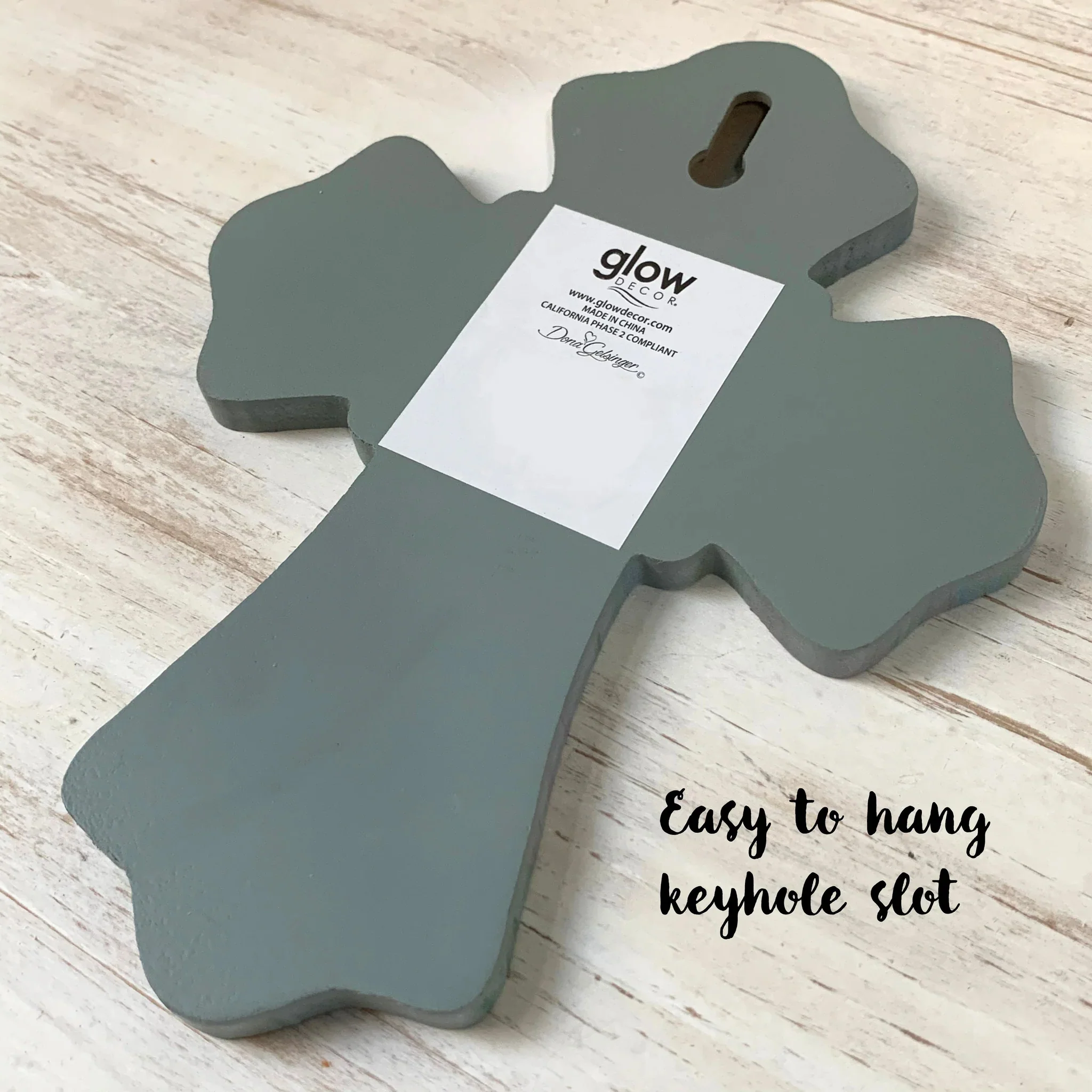 Guardian Angel Wooden Cross - 8" - Image 2