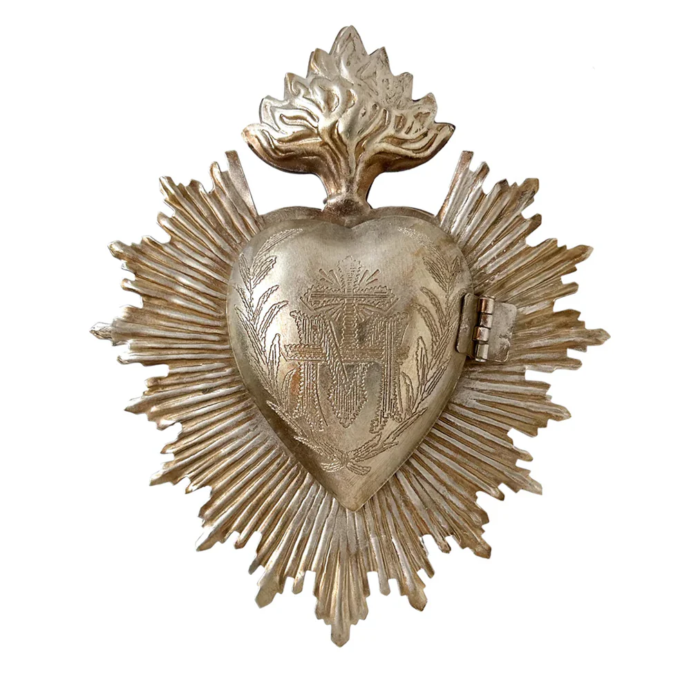 Hanging Sacred Heart Milagro Keepsake Box - Multiple Colors - Image 3