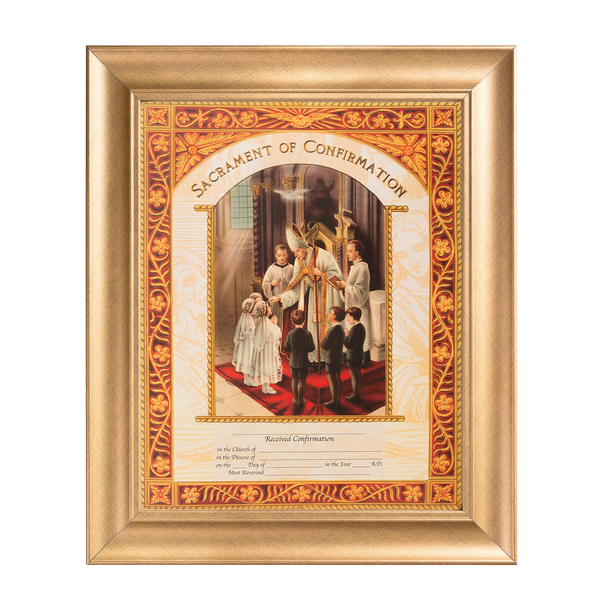 Heirloom Gold Framed Confirmation Certificate - 11 x 14 - Image 2
