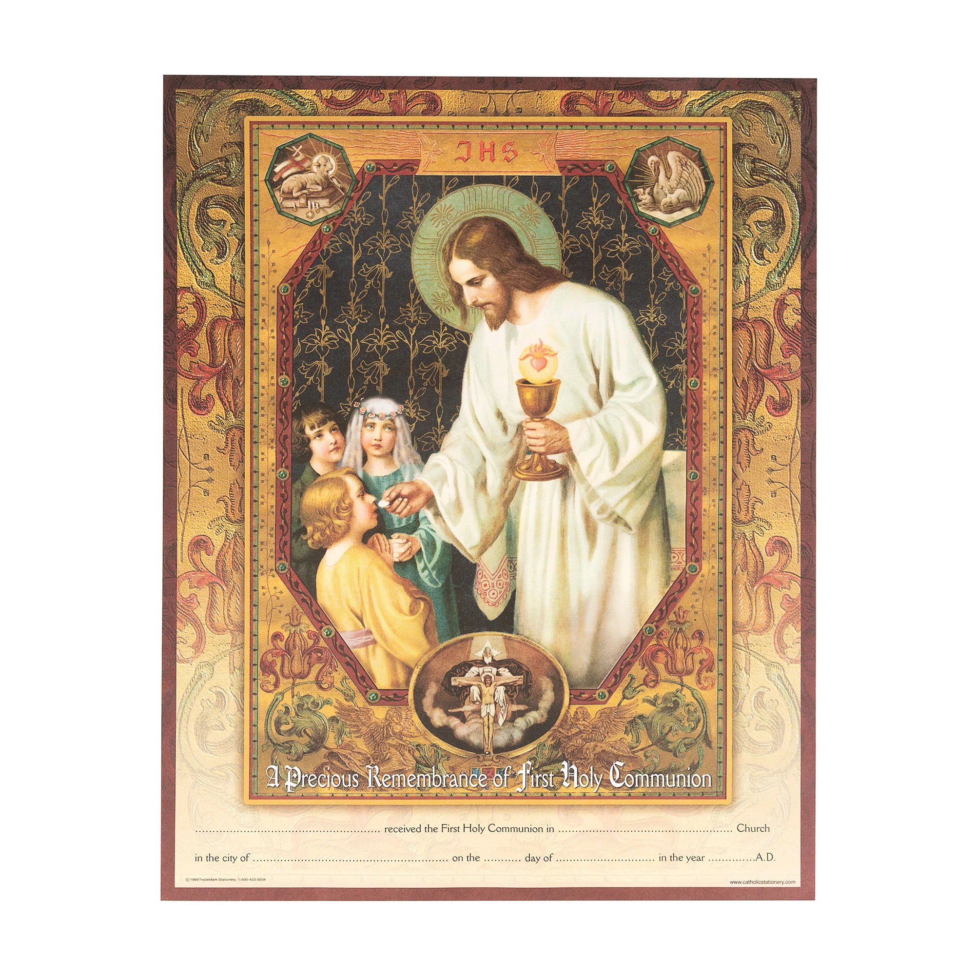 Heirloom Gold Framed First Holy Communion Certificate - 11 x 14 - Image 3