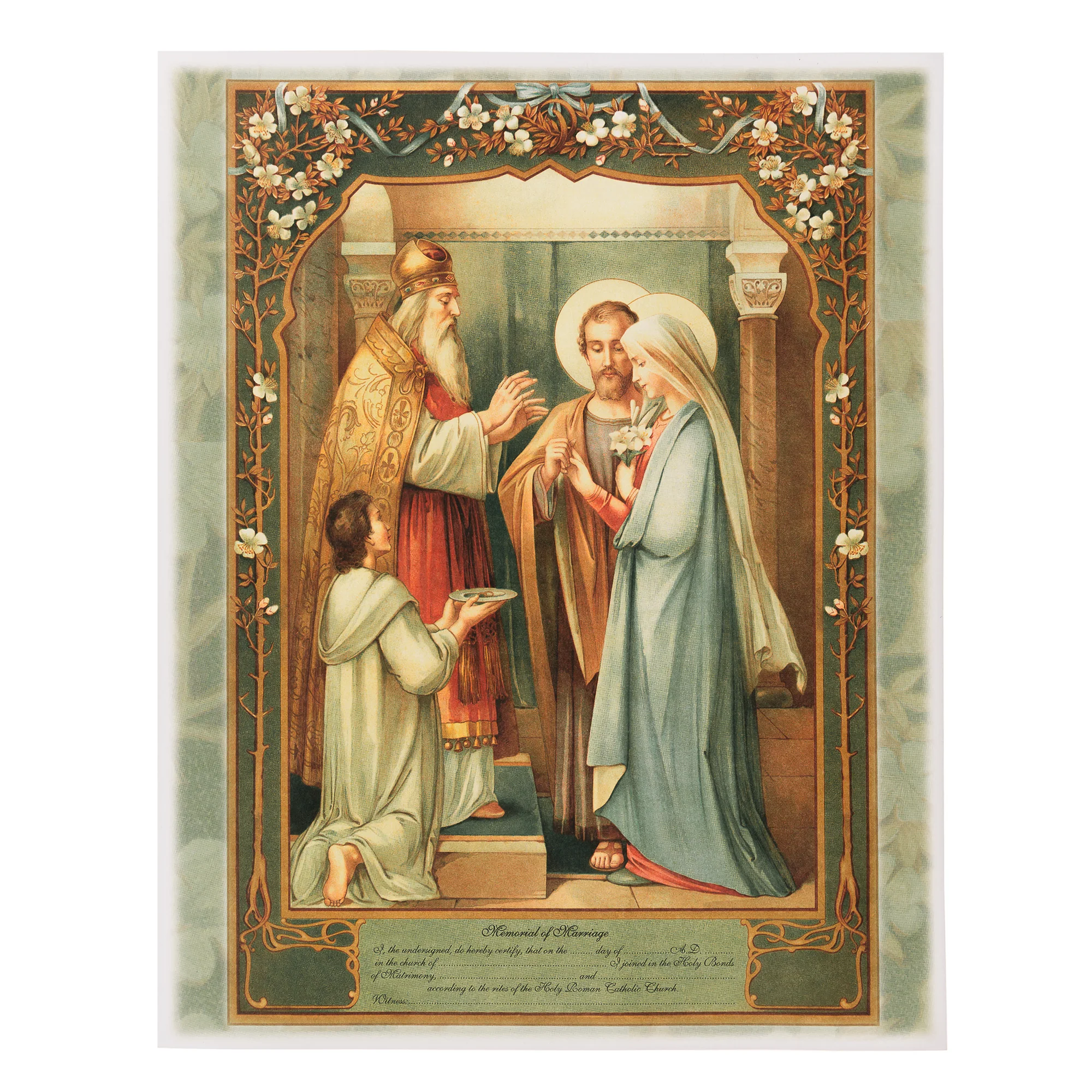 Heirloom Gold Framed Holy Matrimony Certificate - 11 x 14 - Image 3