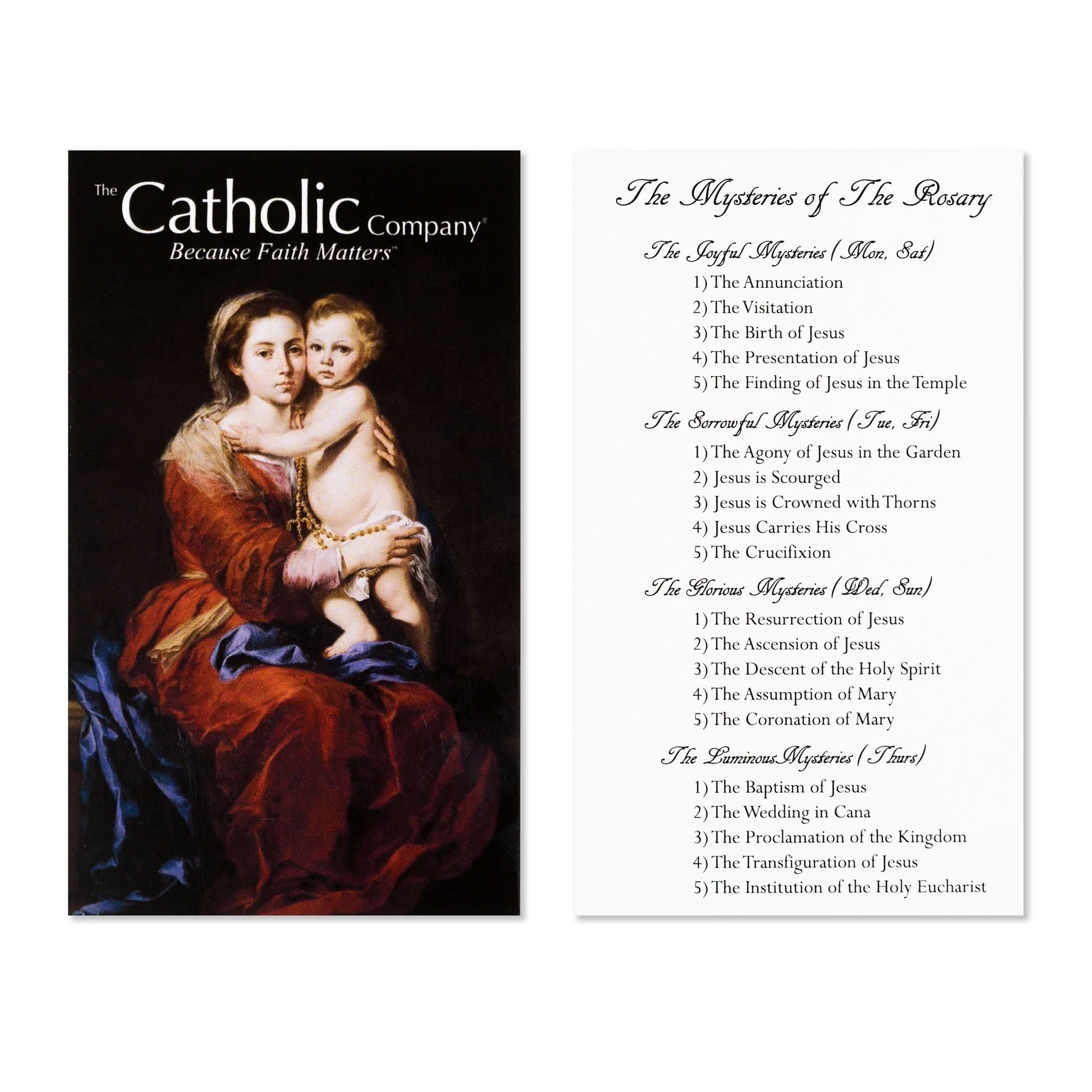 Holy Family Blue Baptism Rosary - Image 4