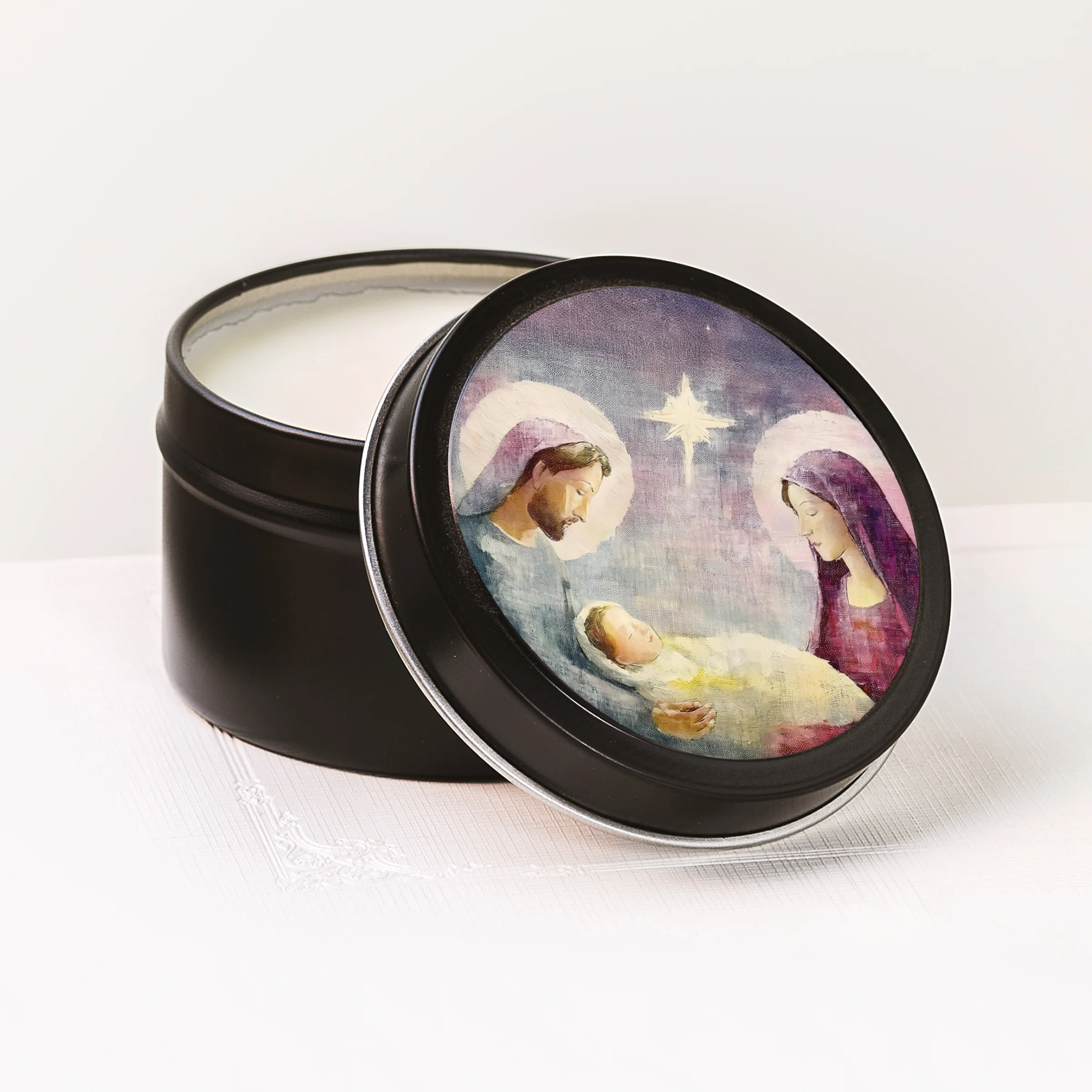 Holy Family Candle Tin - Image 2