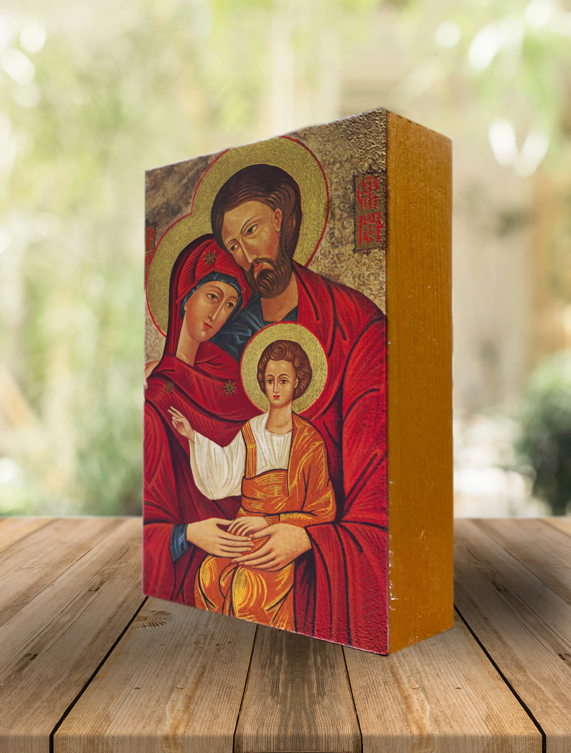 Holy Family Icon Block - 3" x 5"
