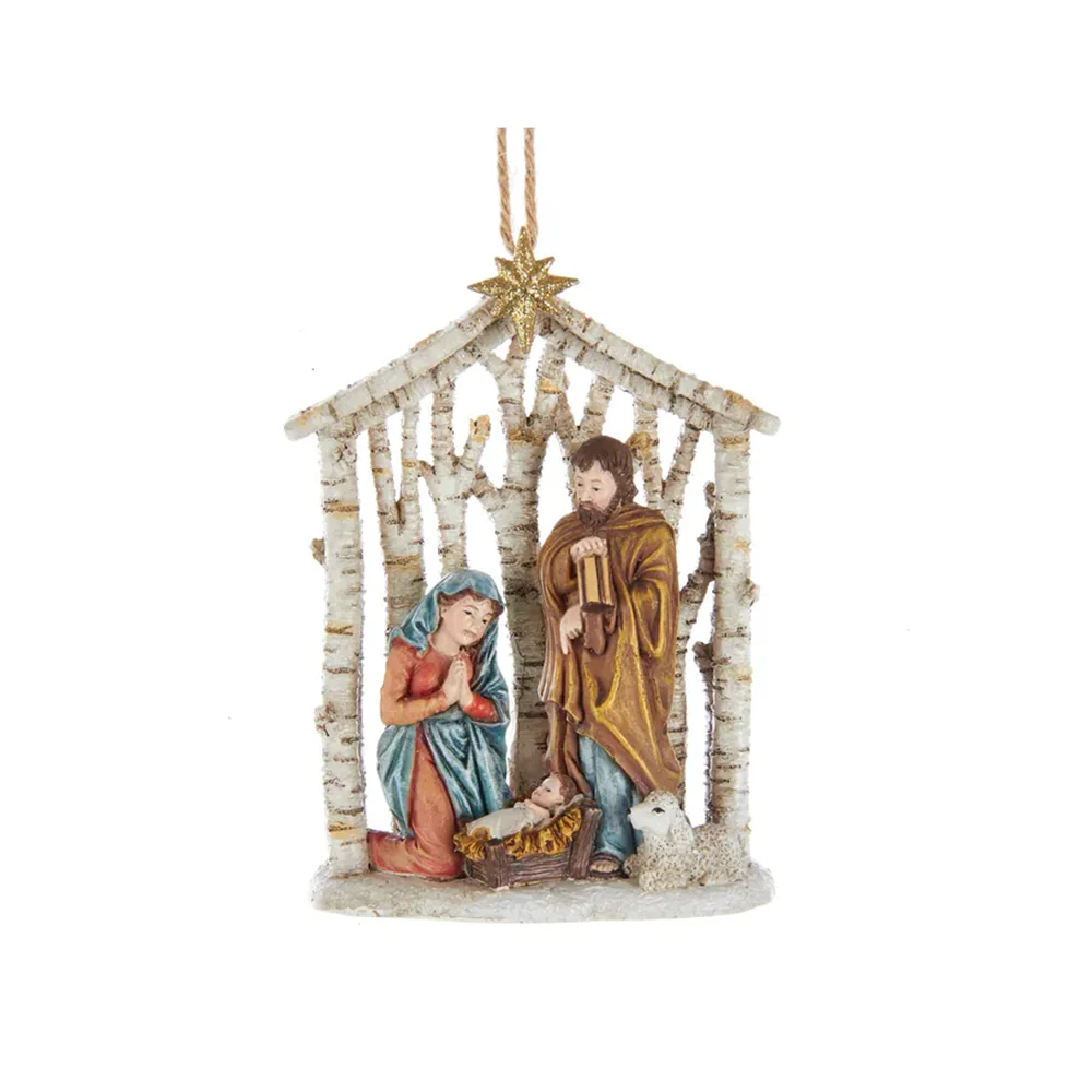 Holy Family in Trees Nativity Ornament - Image 2