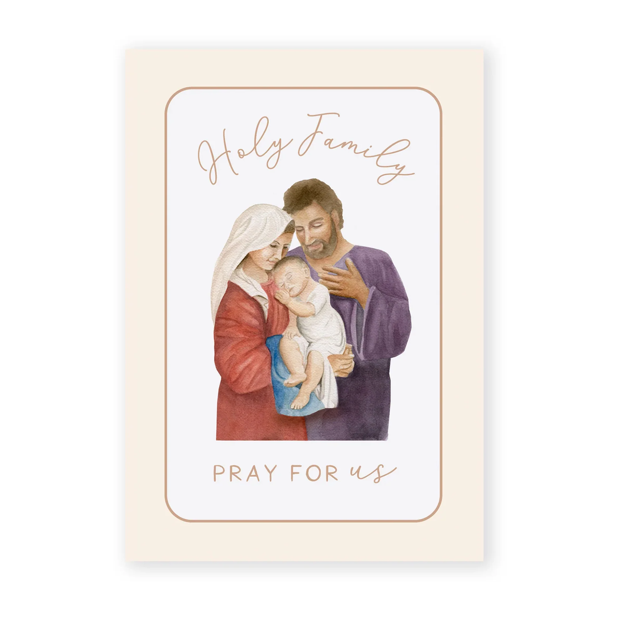 Holy Family Novena & Dedication Folded Prayer Card