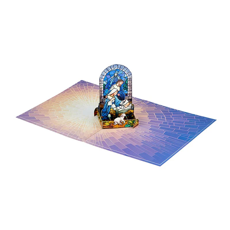 Holy Family Pop-Up Christmas Card with Envelope - Image 5