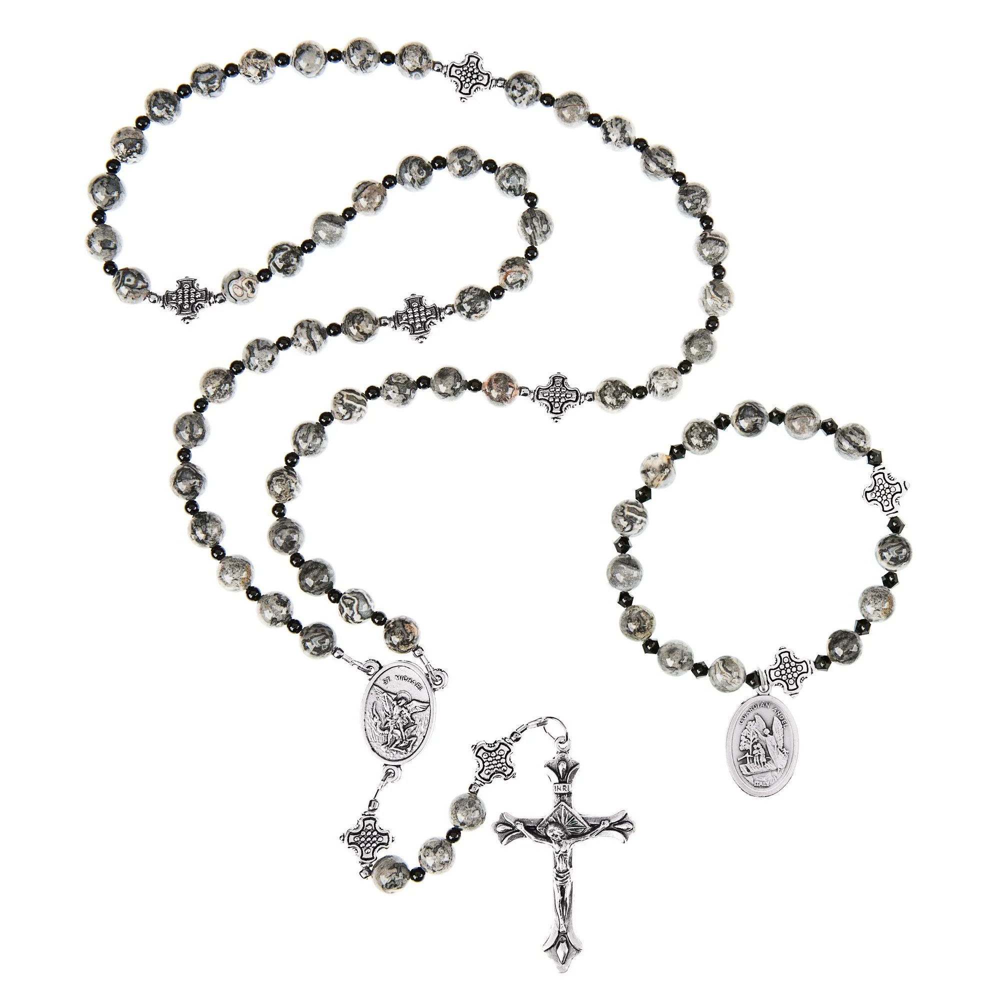 Holy Souls Rosary with Rosary Bracelet (Gift Set) - Image 2