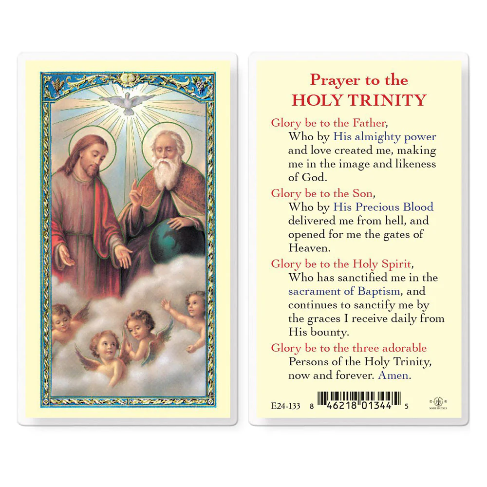 Holy Trinity Prayer Card