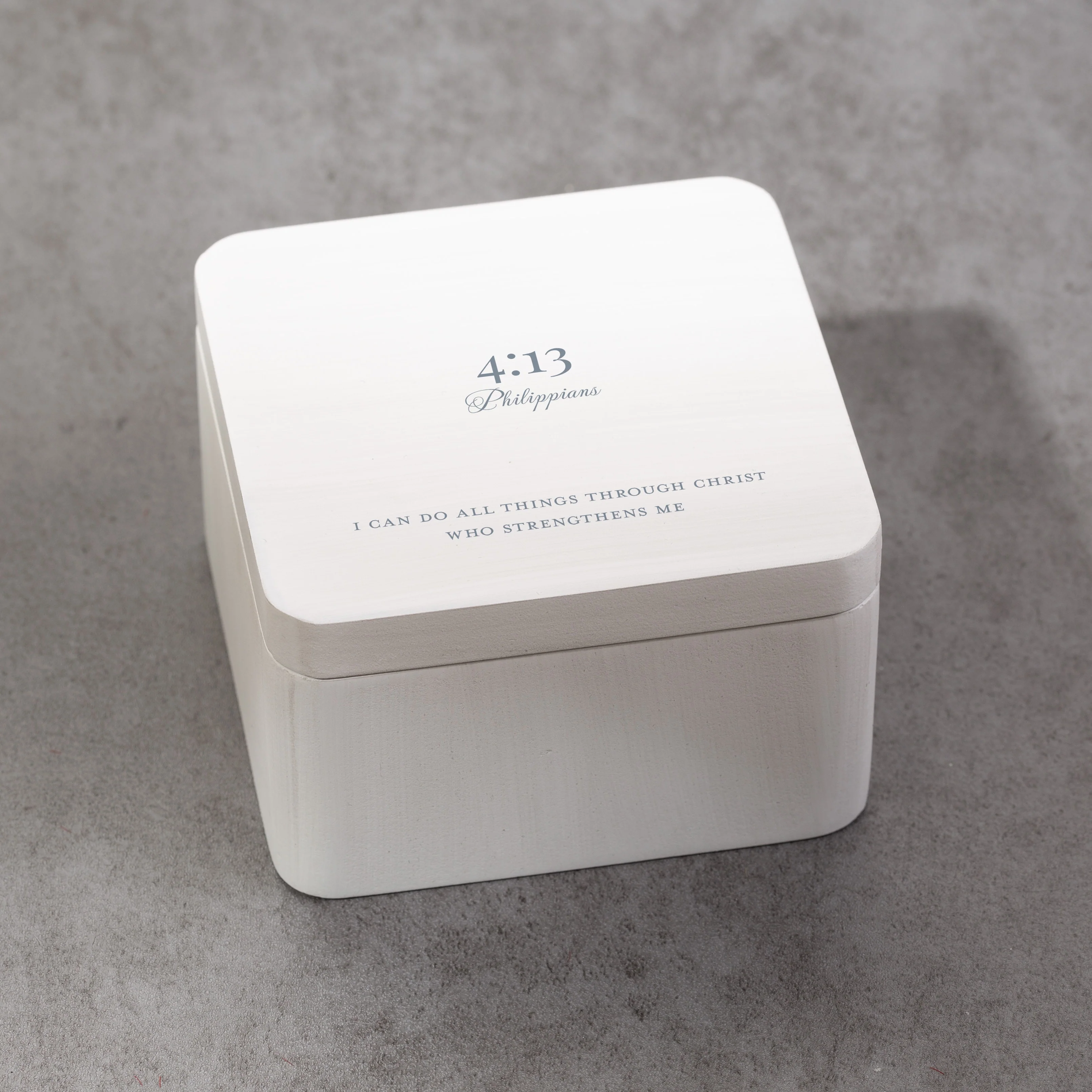 I Can Do All Things White Keepsake Box