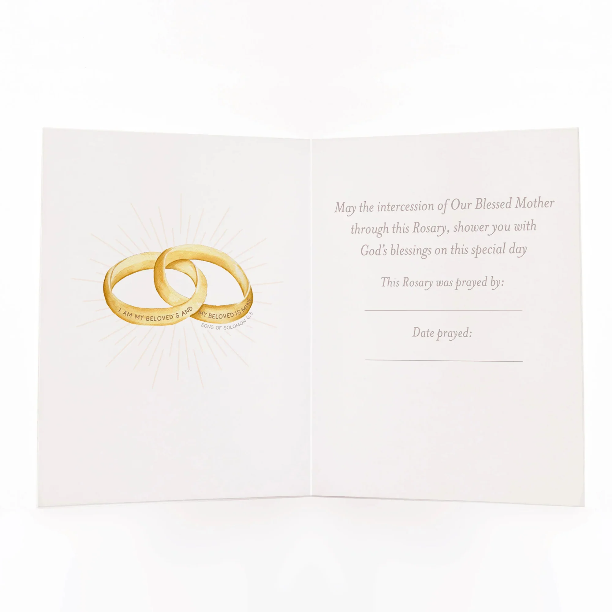 I Prayed a Rosary for Your Marriage Greeting Card - Image 2