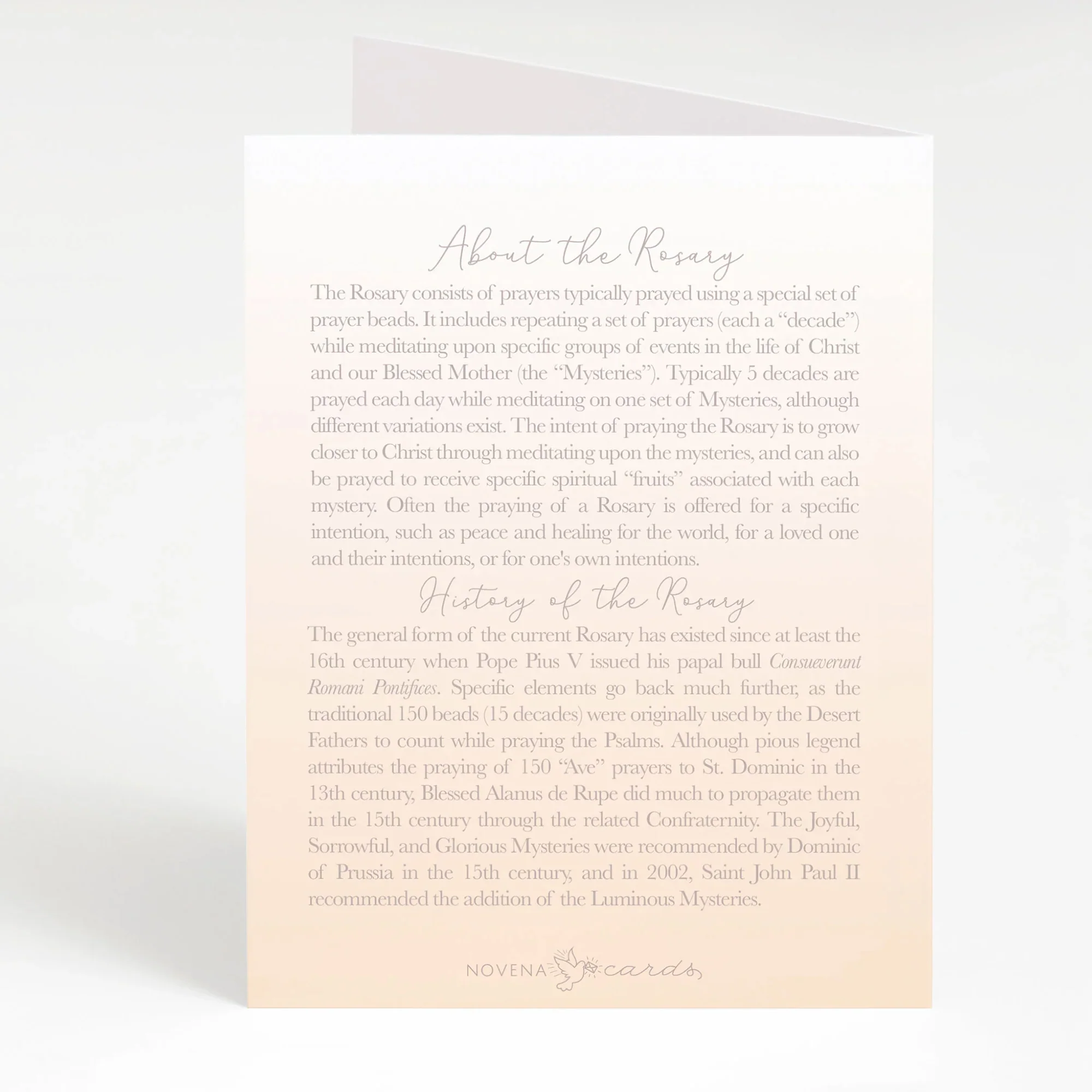 I Prayed a Rosary for Your Marriage Greeting Card - Image 3