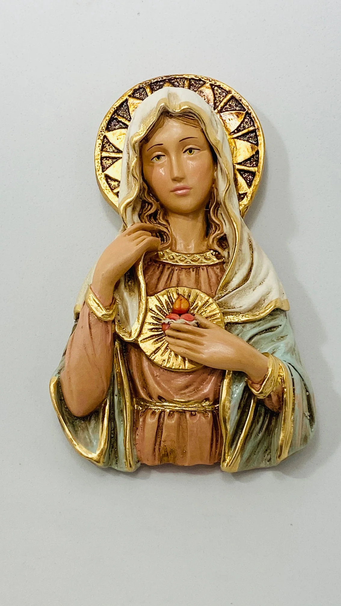 Immaculate Heart of Mary Plaque - 7"