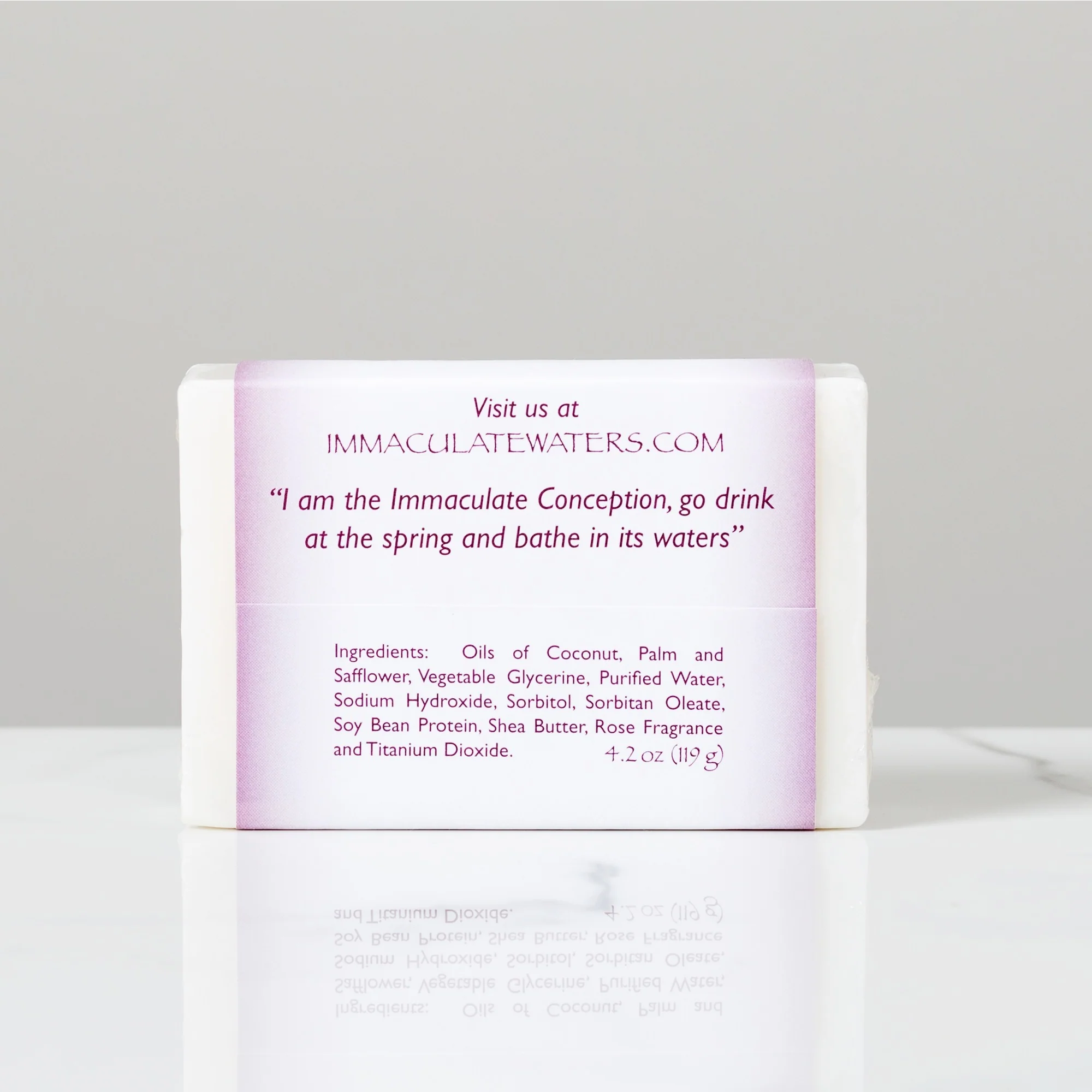 Immaculate Waters Bar Soap - Rose Scented - Image 2