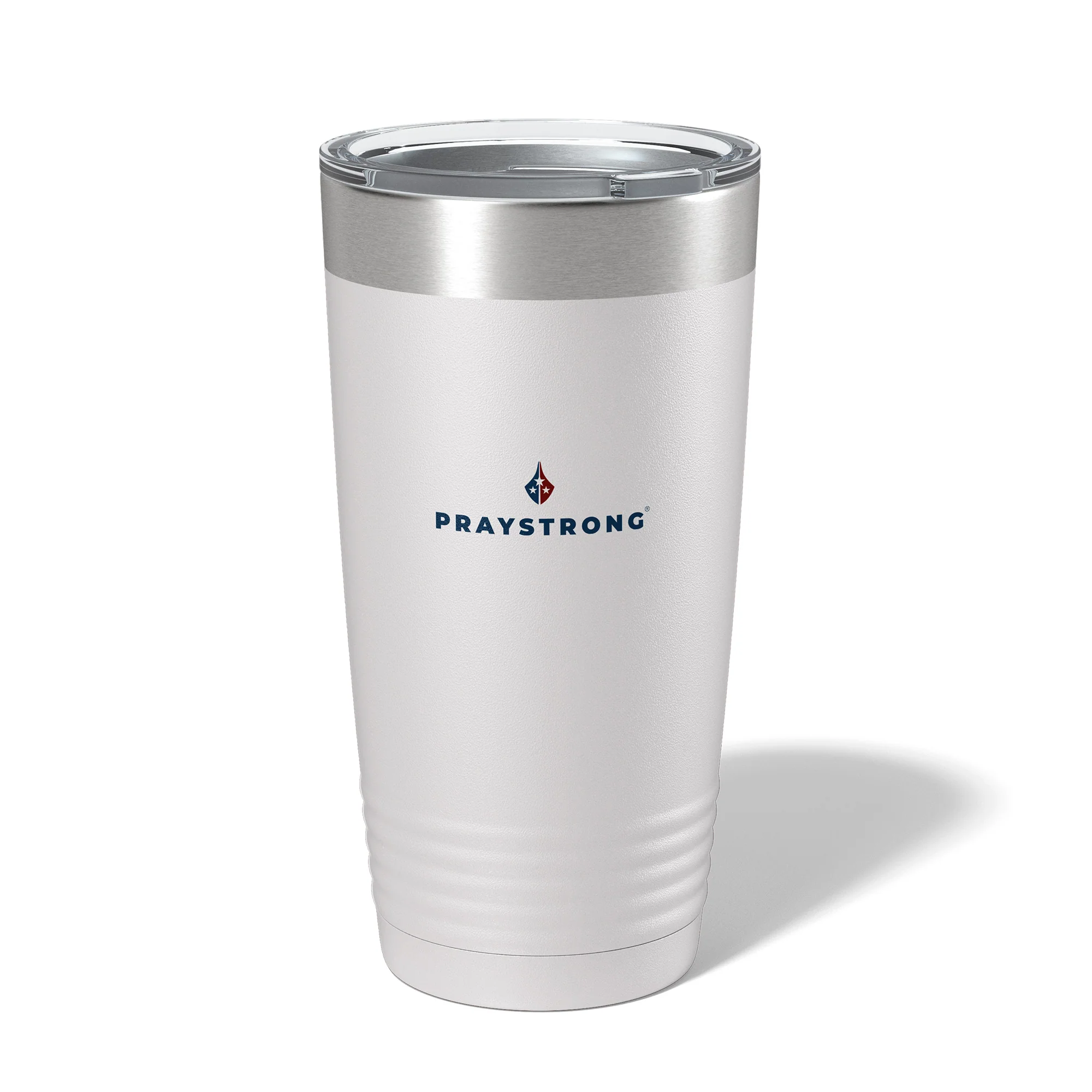 In God We Trust White Stainless Steel Tumbler - Image 2