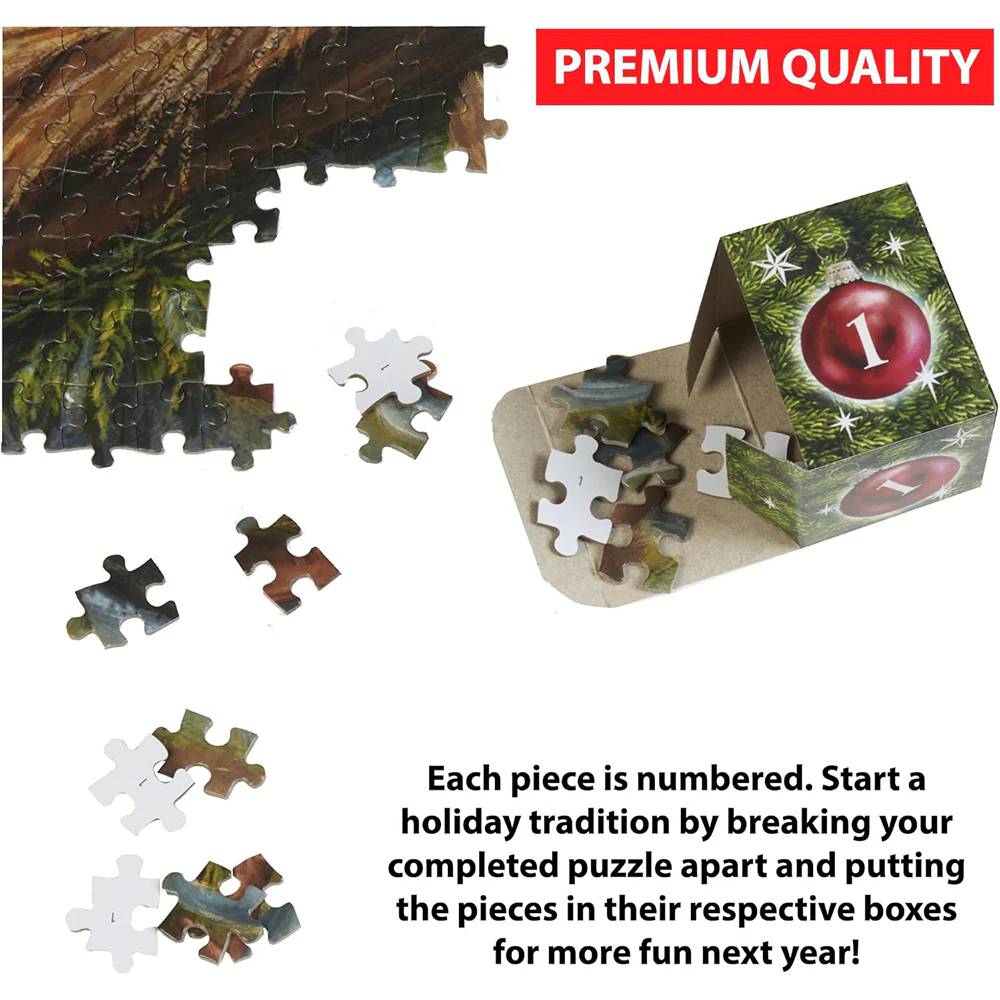 In The Manger Jigsaw Puzzle Advent Calendar - 1000 Pieces - Image 4