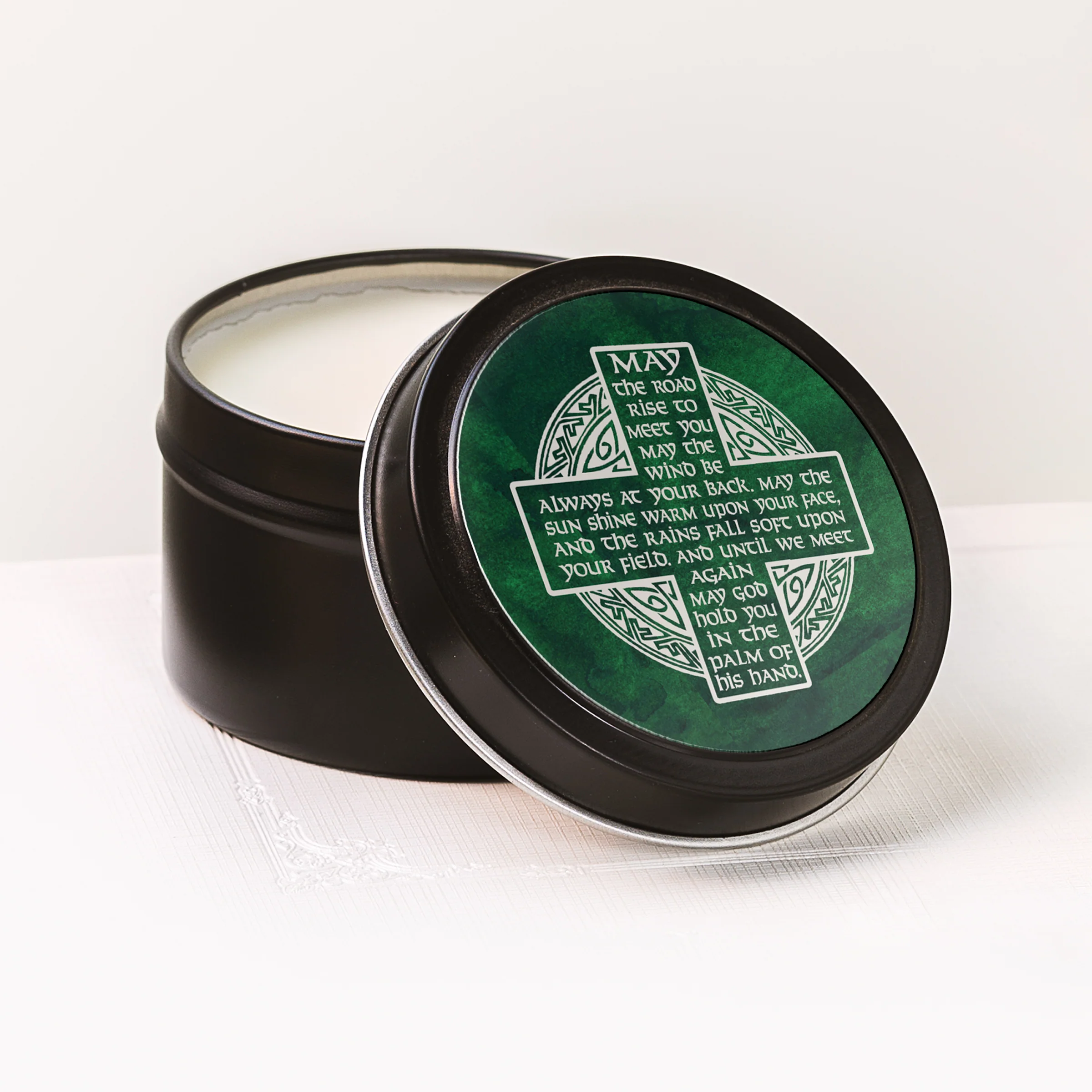 Irish Blessing Candle Tin