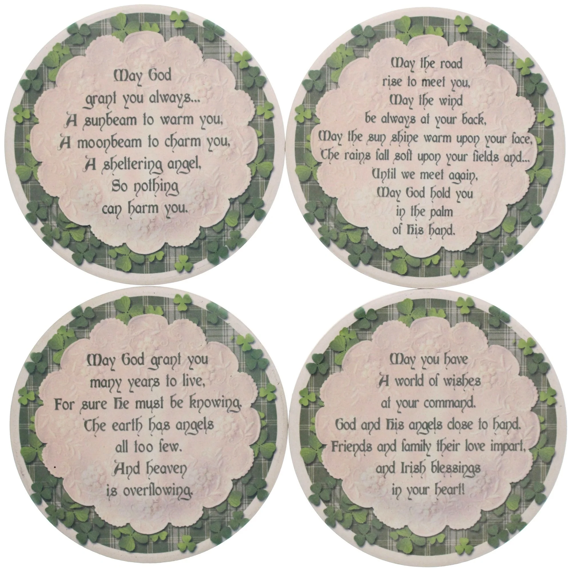 Irish Blessings Sandstone Coasters