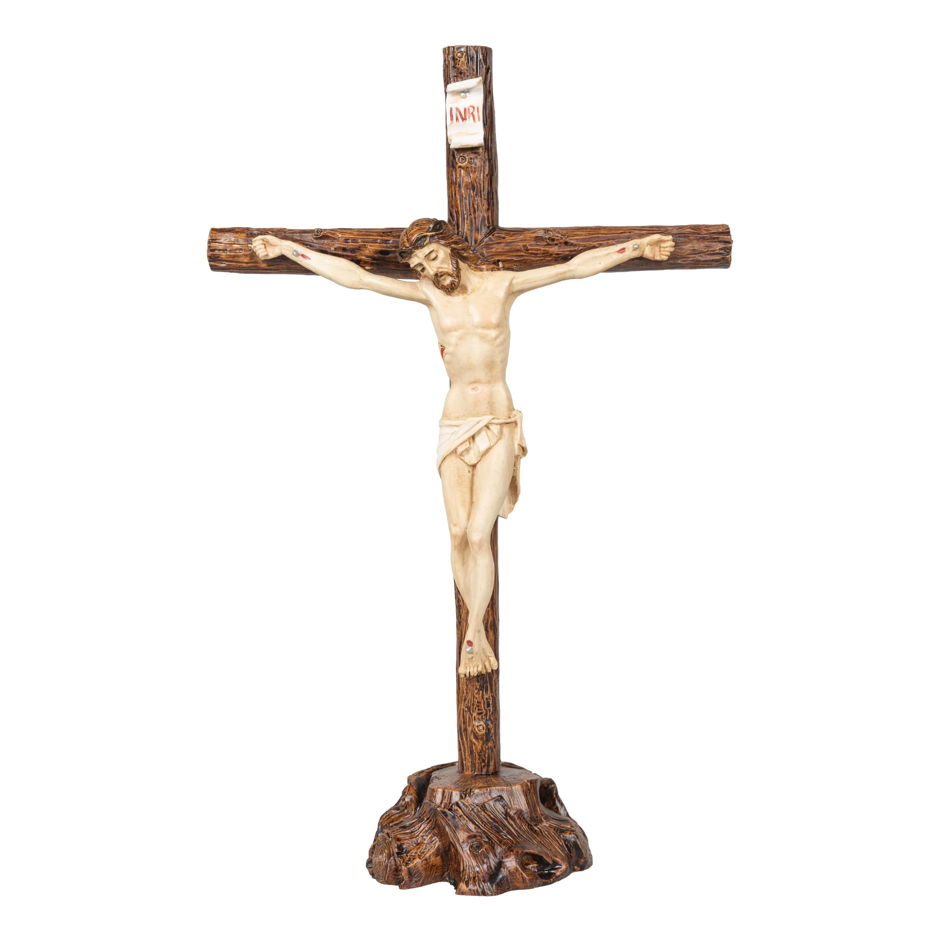 Italian Standing Crucifix - 14"