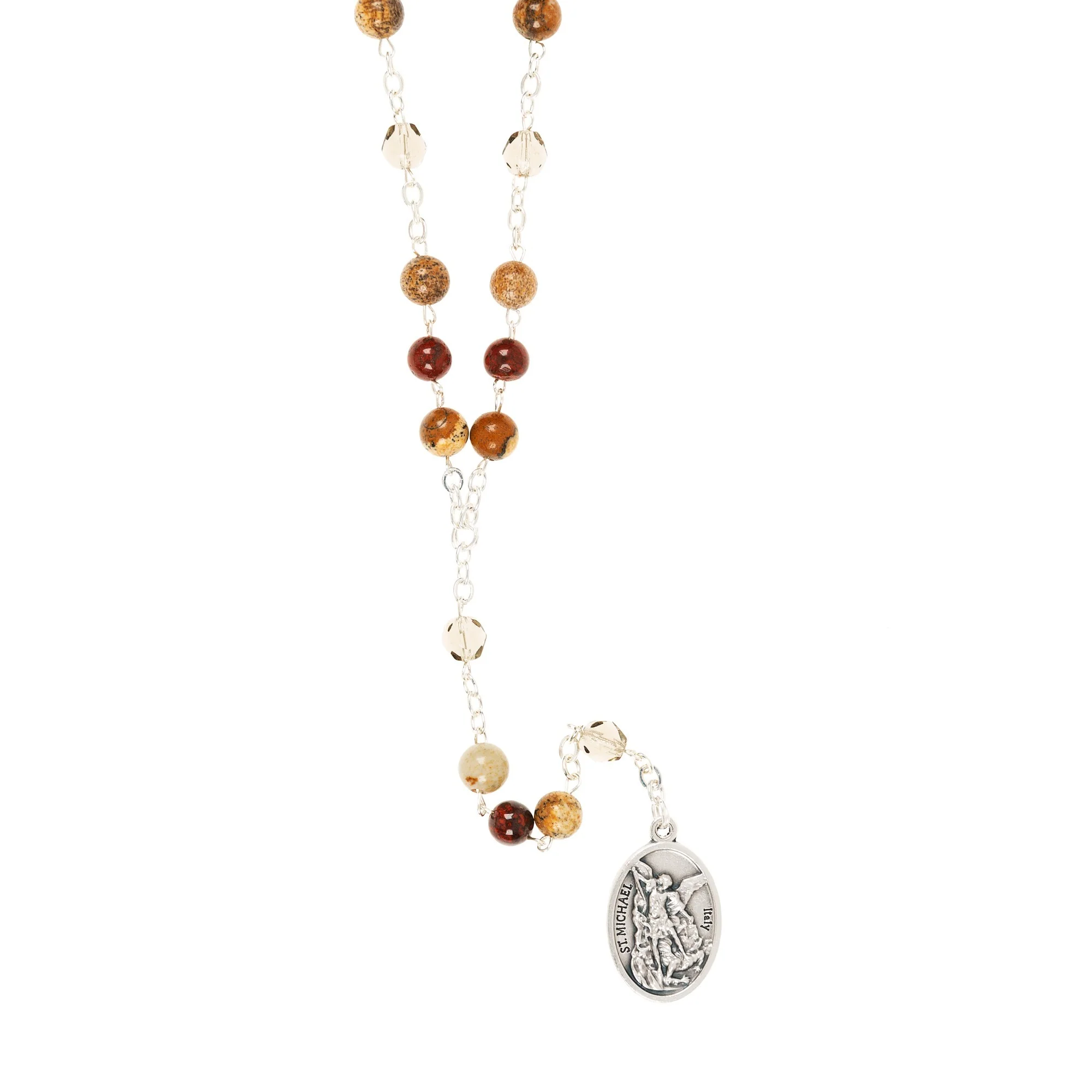 Jasper & Paesina Stone St. Michael Chaplet