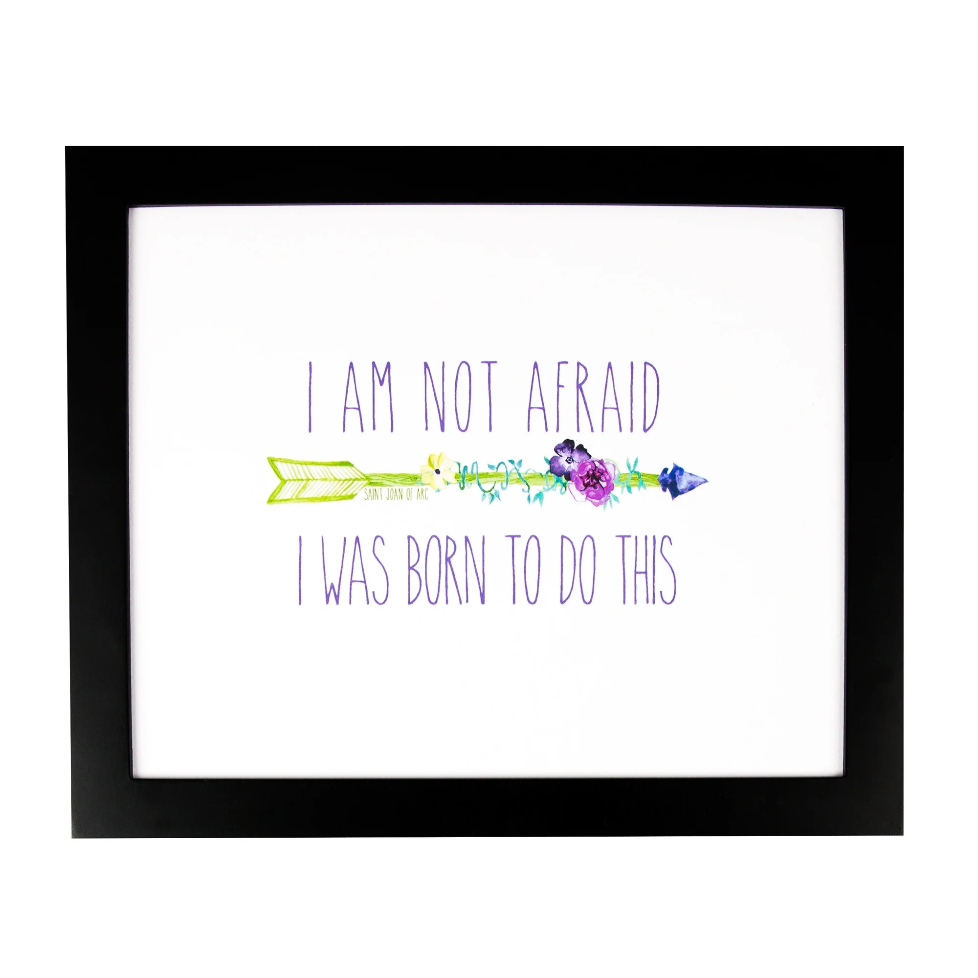 Joan of Arc "I Am Not Afraid" Framed Print - Image 2