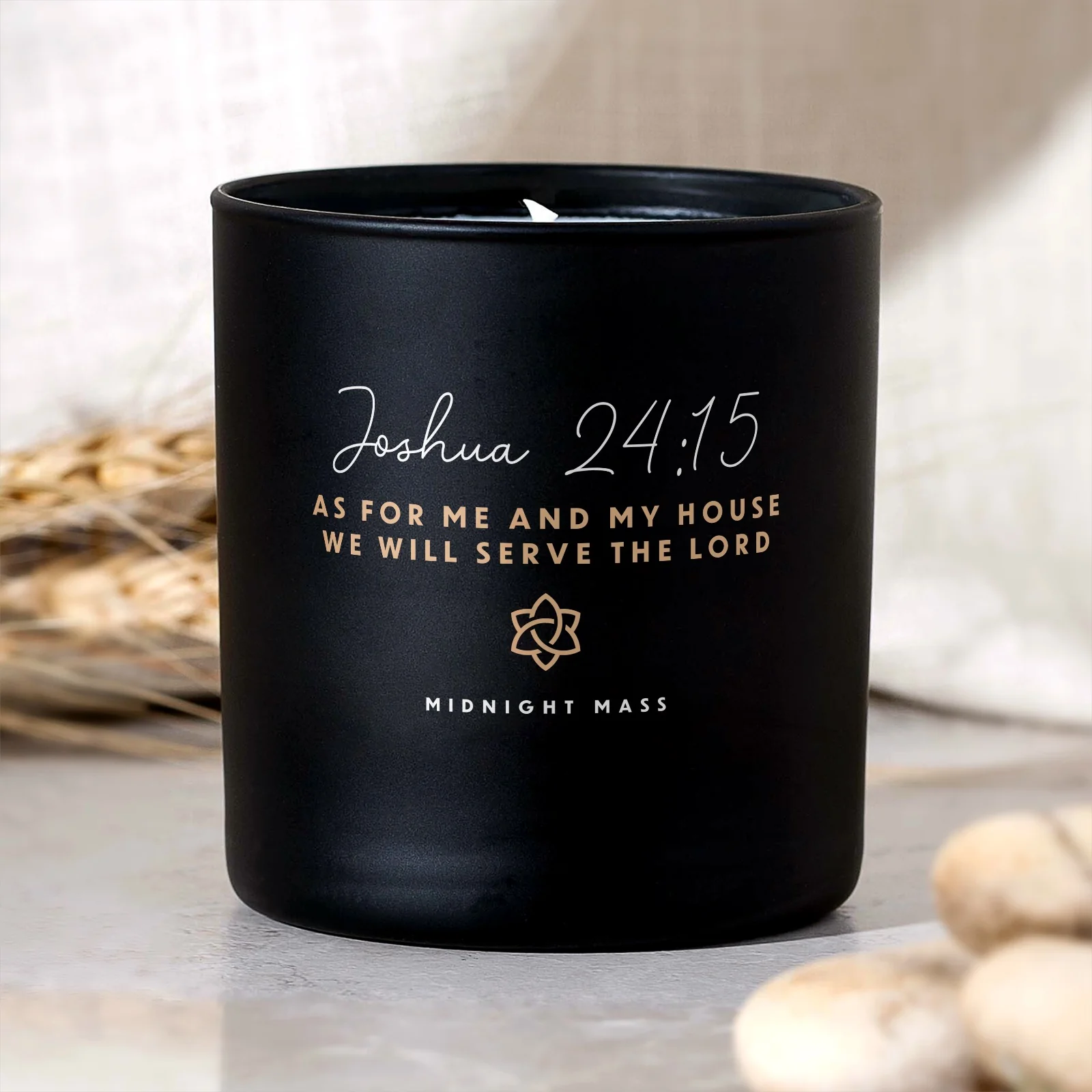 Joshua 24:15 Black Candle