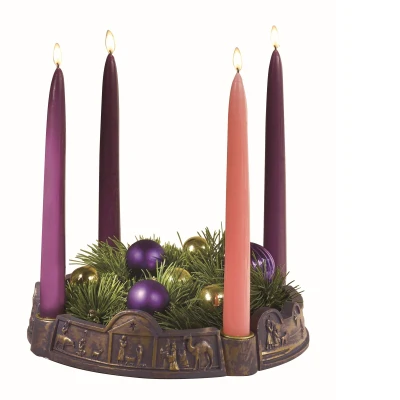 Journey to Bethlehem Advent Wreath with Candles - Image 2