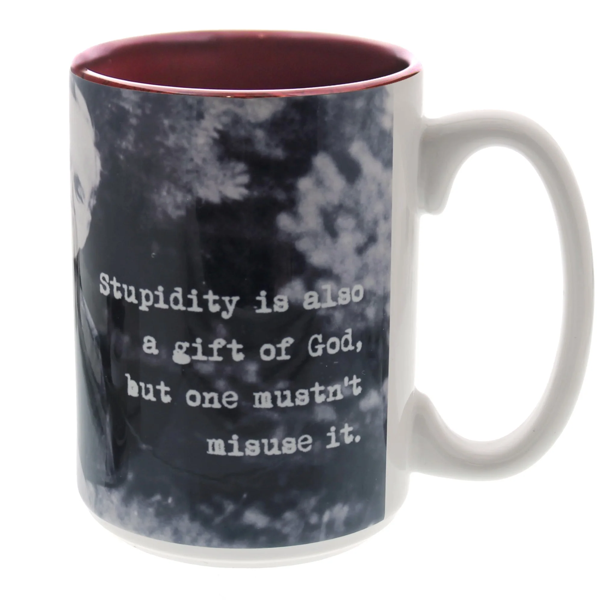 JPII Stupidity Quote Coffee Mug - Image 5