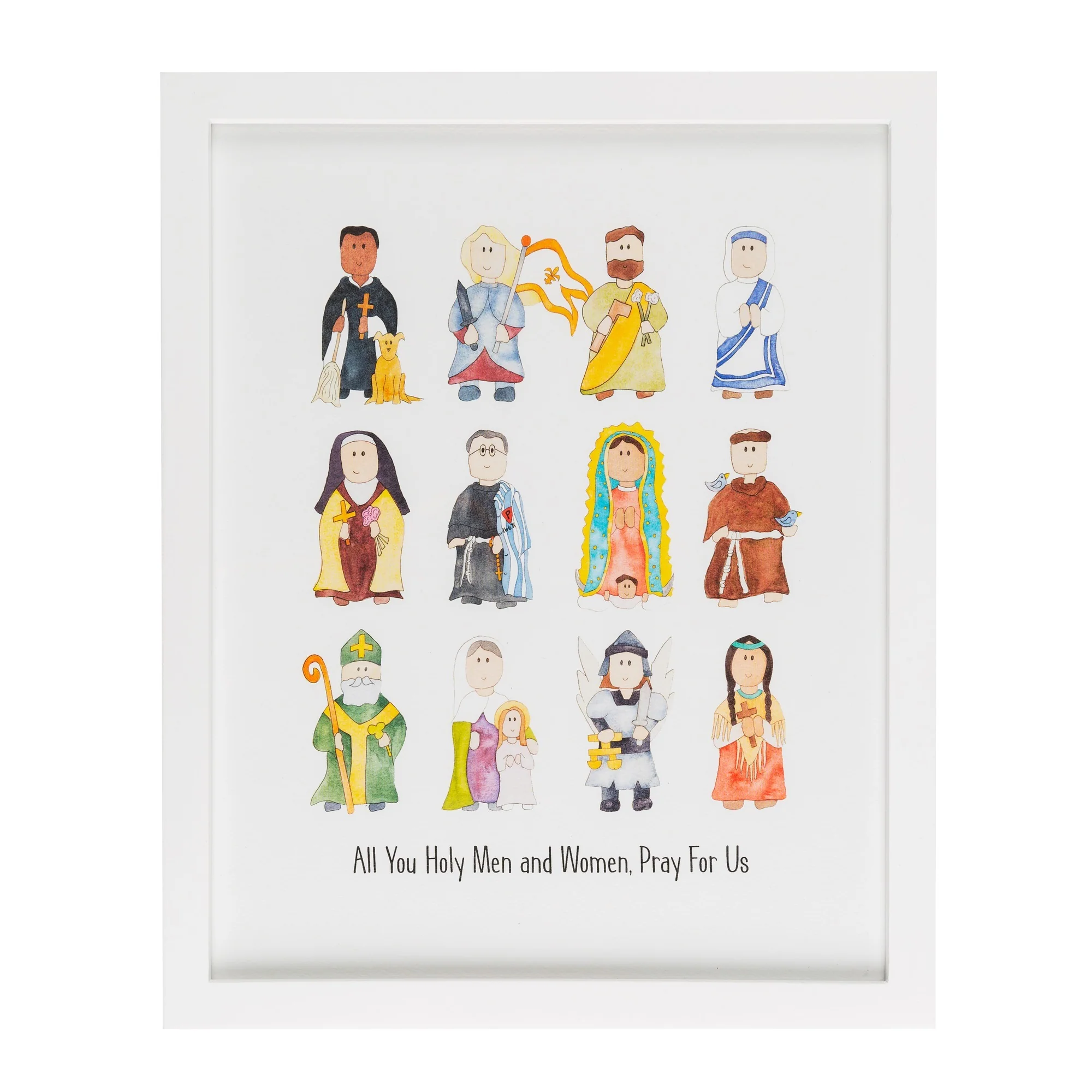 Junior Saints Framed Art Print - 8x10" - Image 2