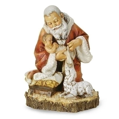 Kneeling Santa Comforting Jesus - Image 2