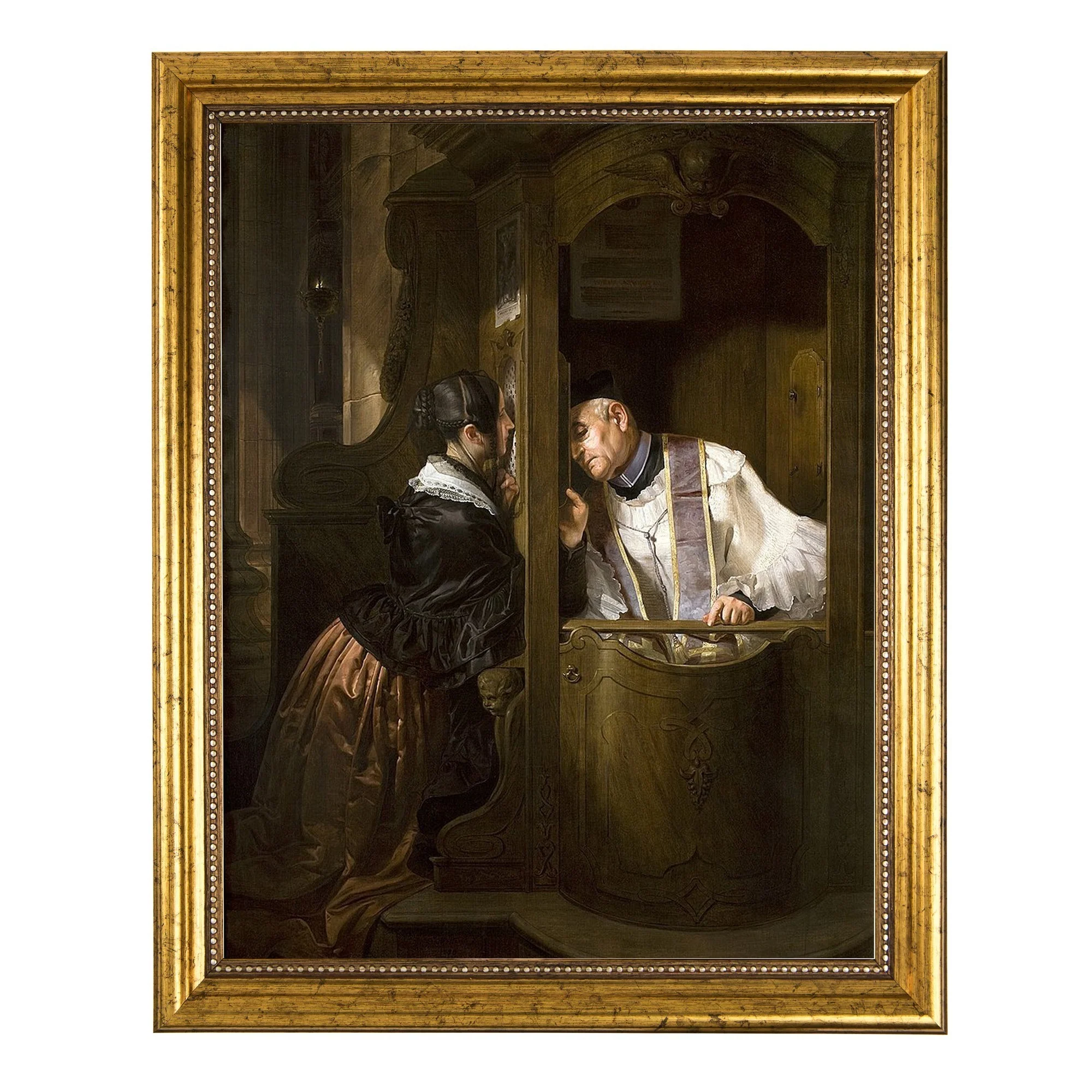 La Confessione Framed Print - Image 2