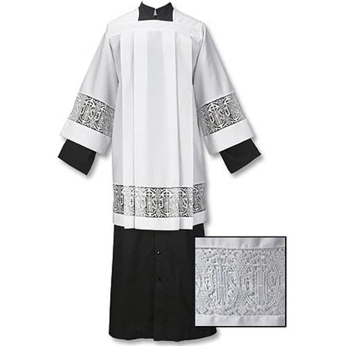 Latin Cross and IHS Lace Surplice - Image 3