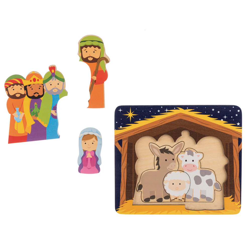 Layered Nativity Puzzle - 12 Months + - Image 4