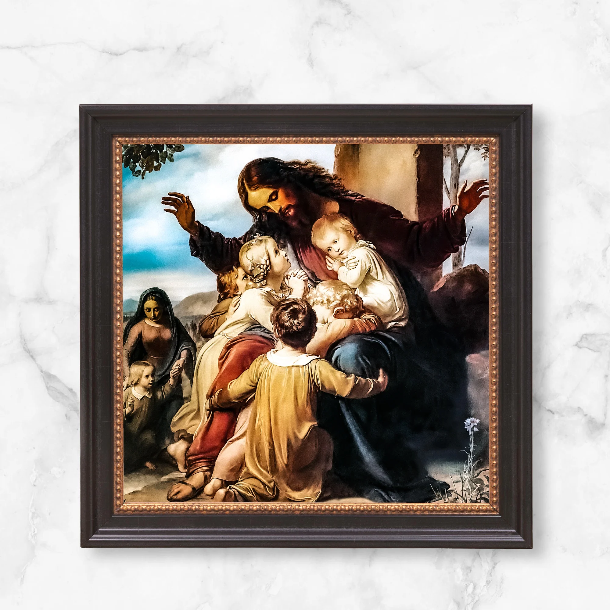 Let the Children Come Framed Canvas - Sacred Mini Collection - Image 10