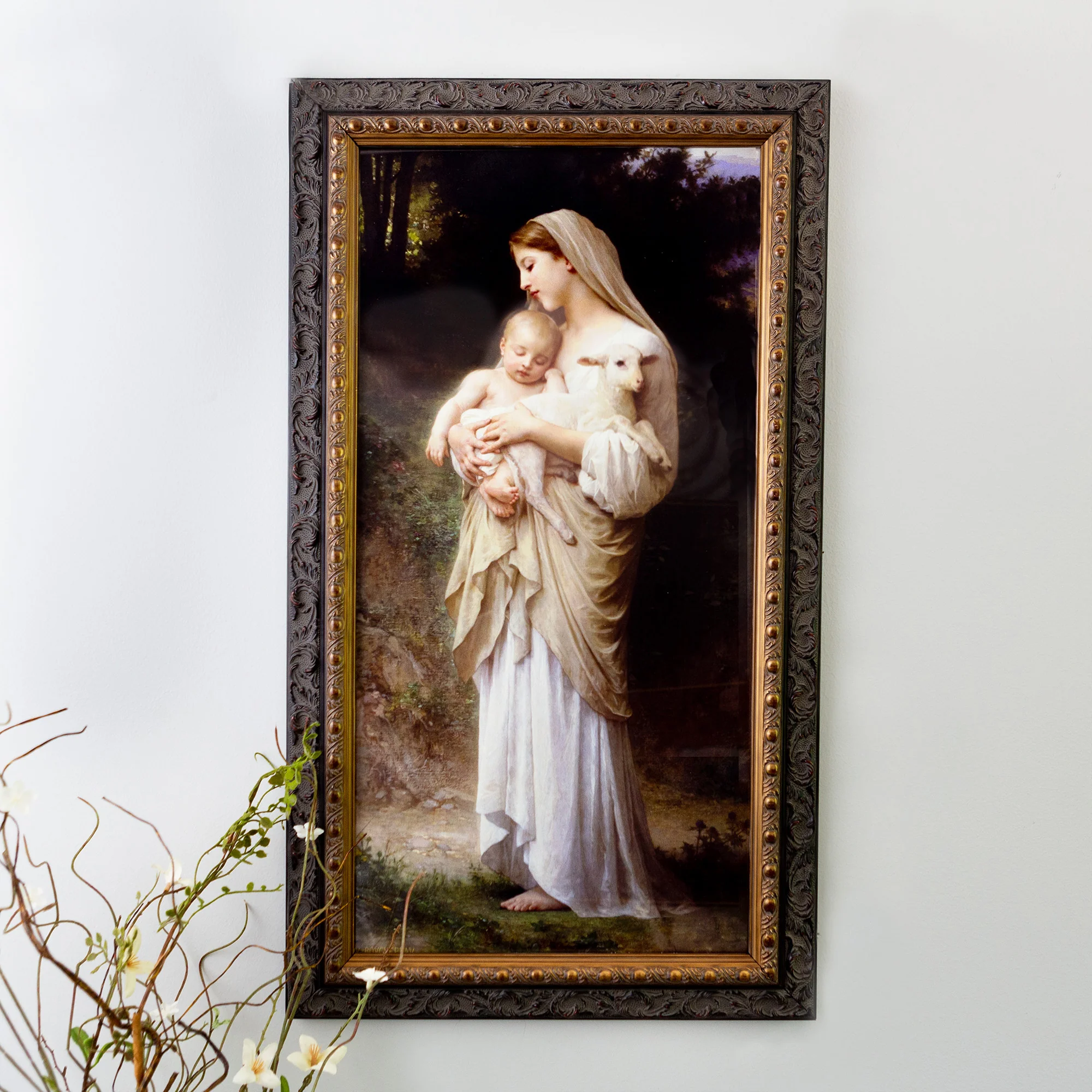 L'Innocence in Dark Ornate Frame