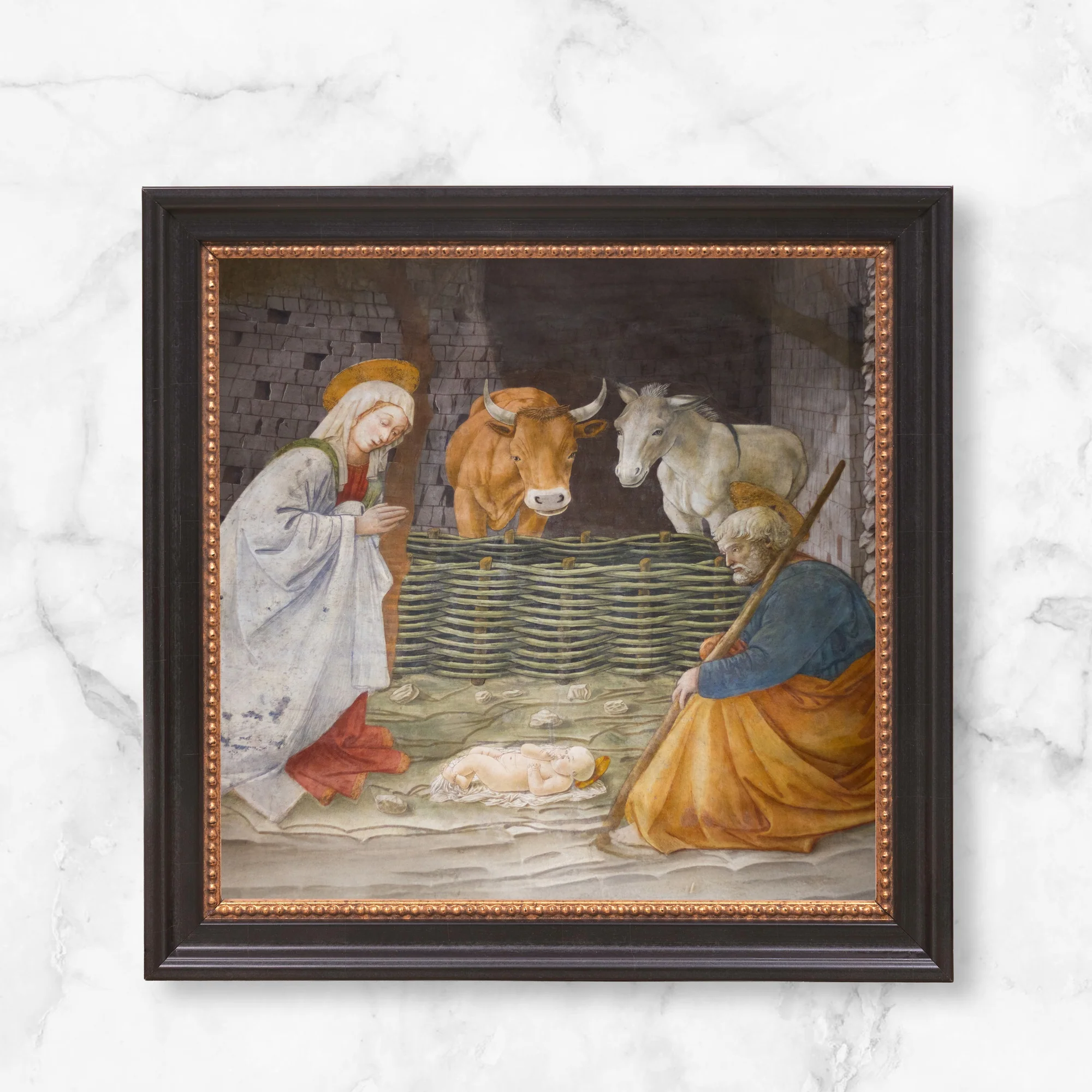 Lippi's The Nativity Framed Canvas - Sacred Mini Collection - Image 12