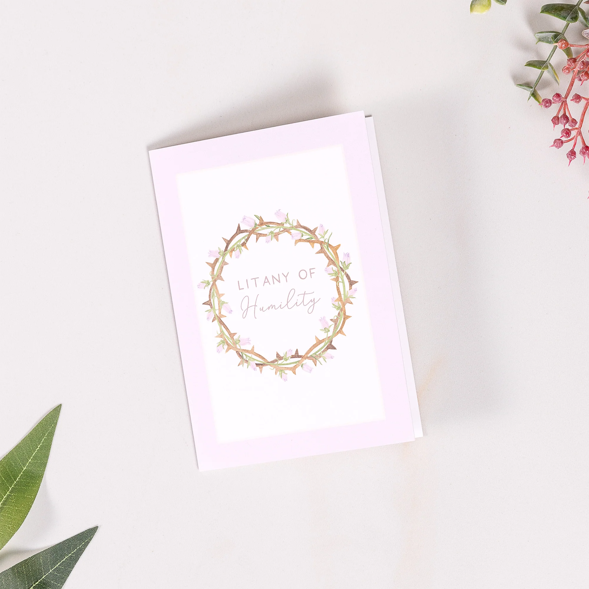Litany of Humility Folded Prayer Card