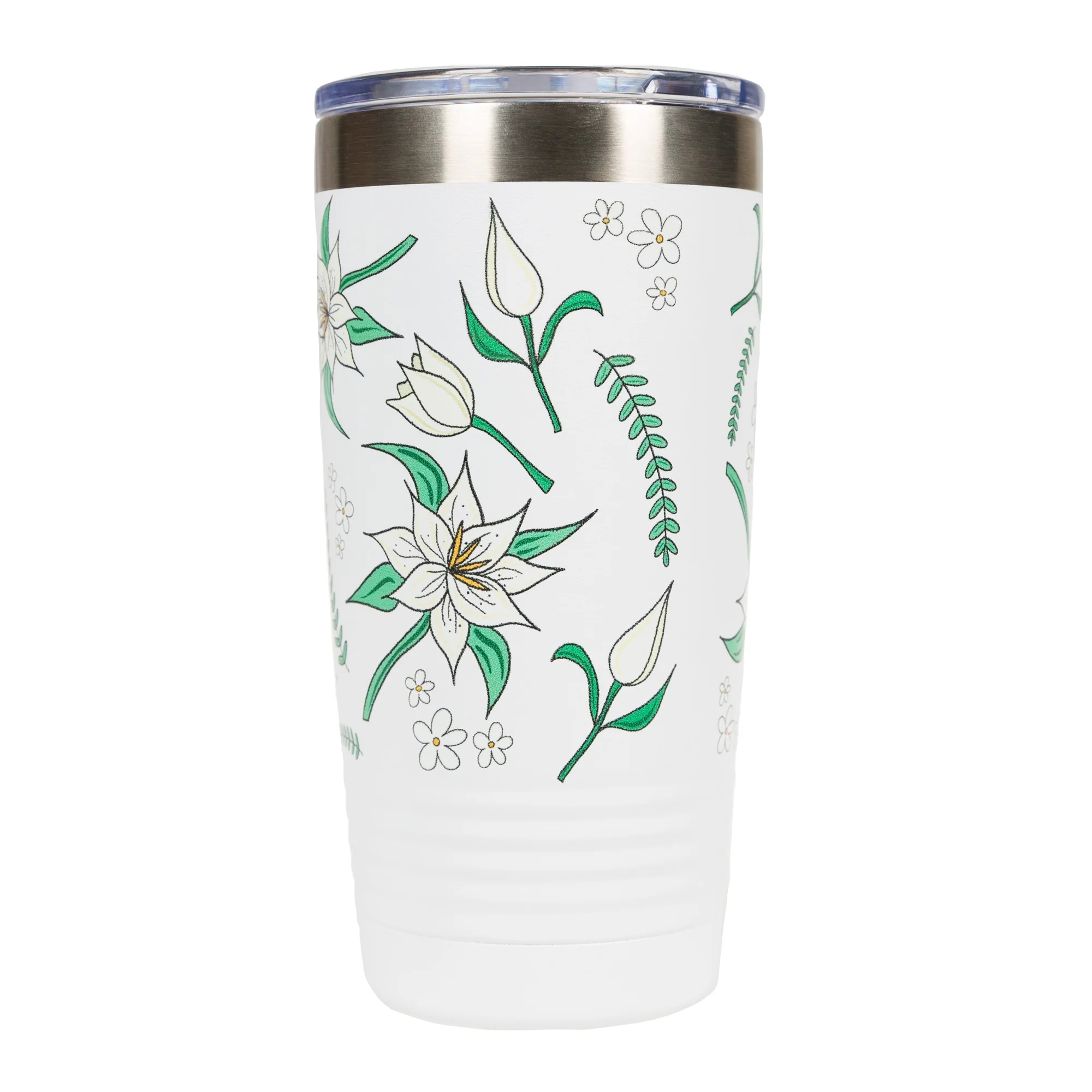 Litany of St. Joseph Insulated White 20oz Tumbler - Image 2