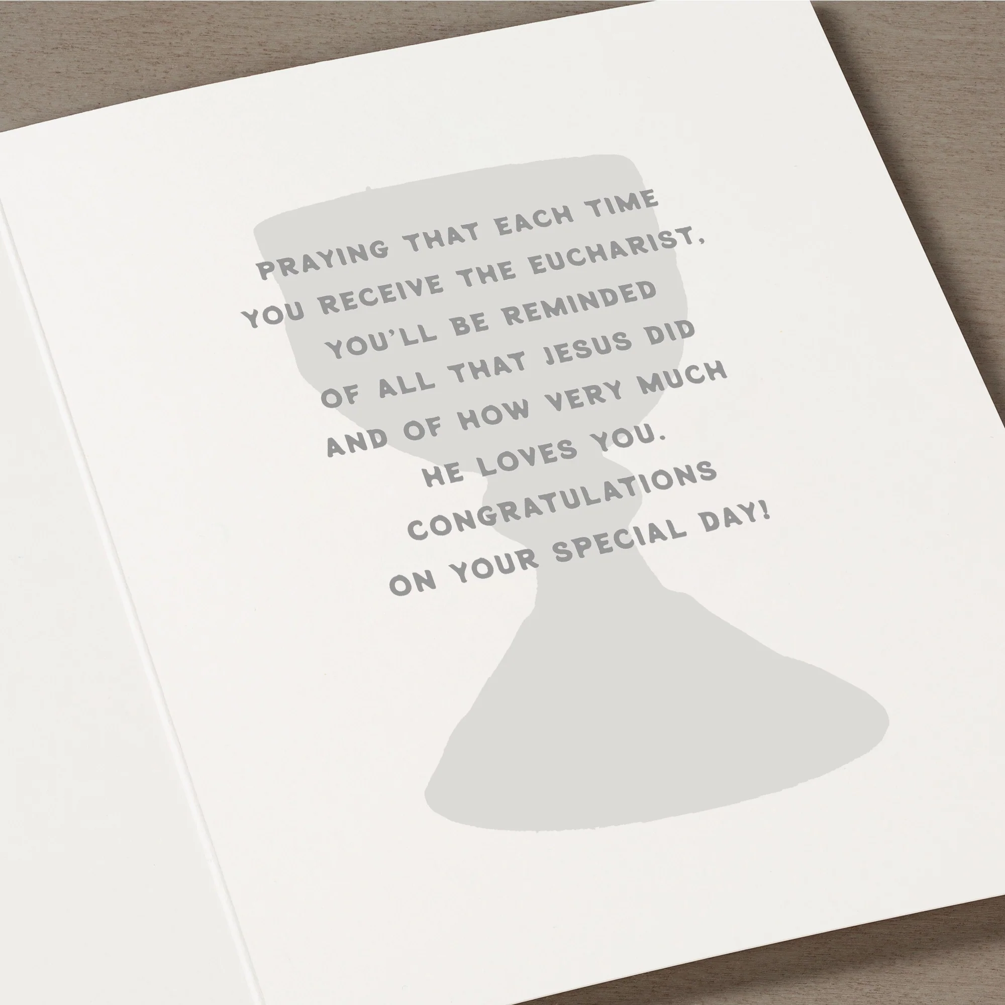 Lord I Am Not Worthy Card w/ Envelope - Image 2