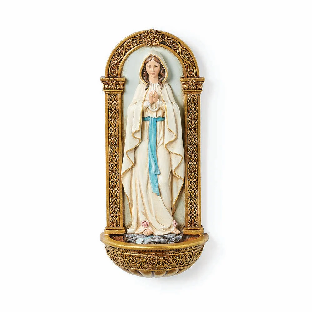 Lourdes Water Font - 7 .75"