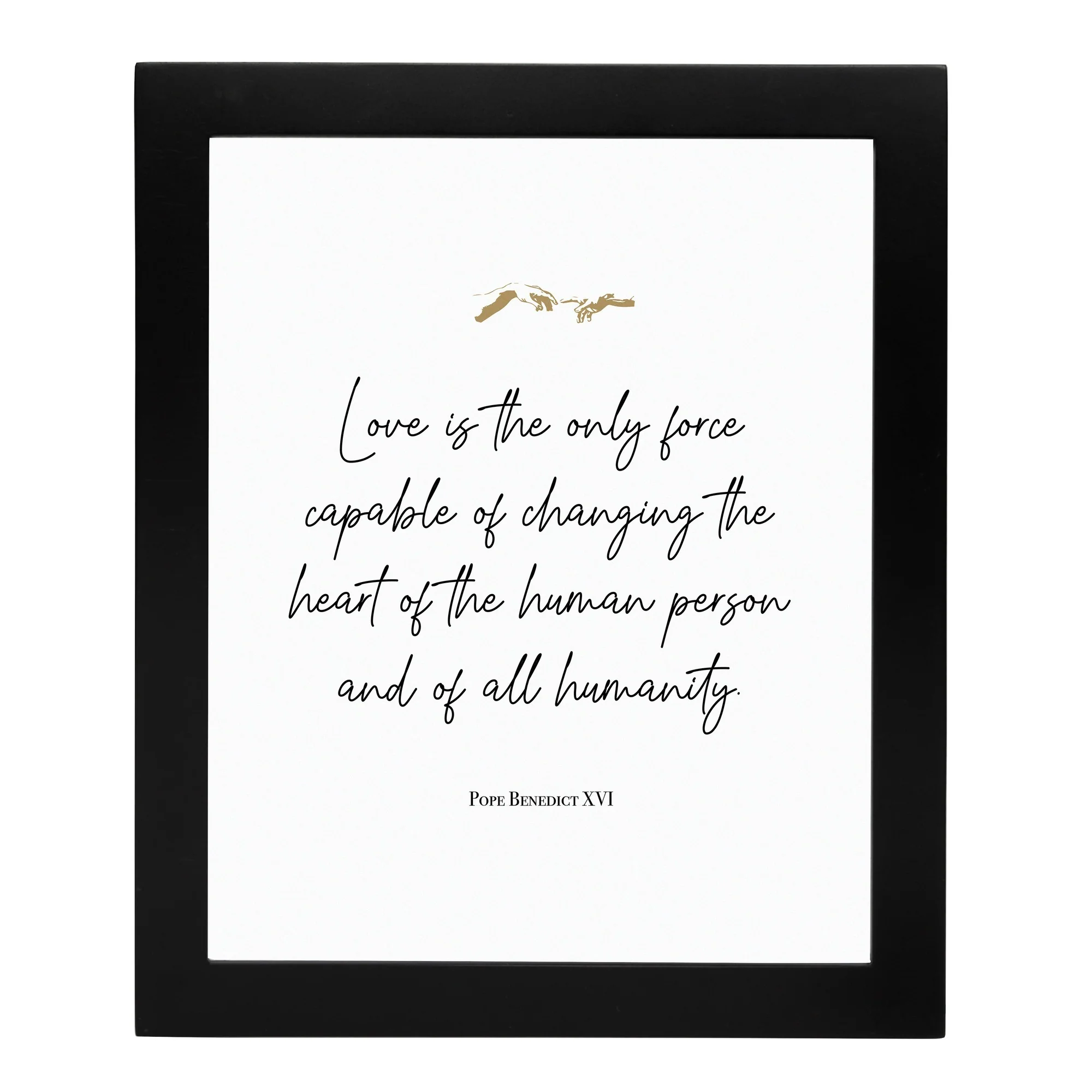 Love Benedict XVI Framed Art Print - 8x10