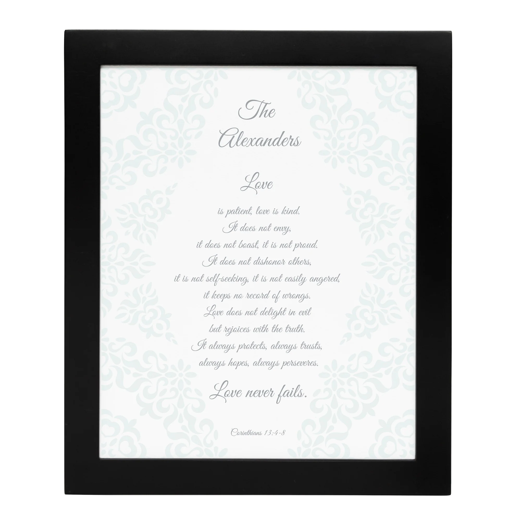 Love is Patient Framed Print