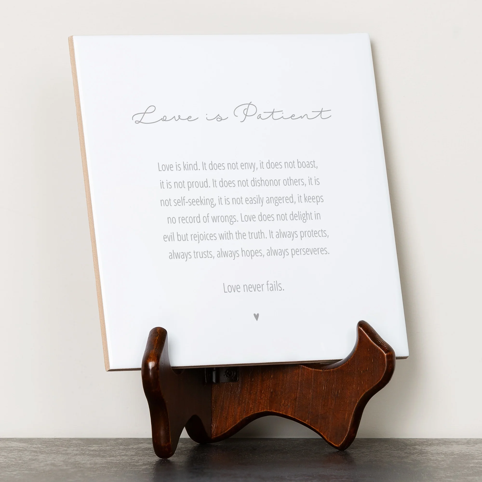 Love Is Patient Tile - Image 2