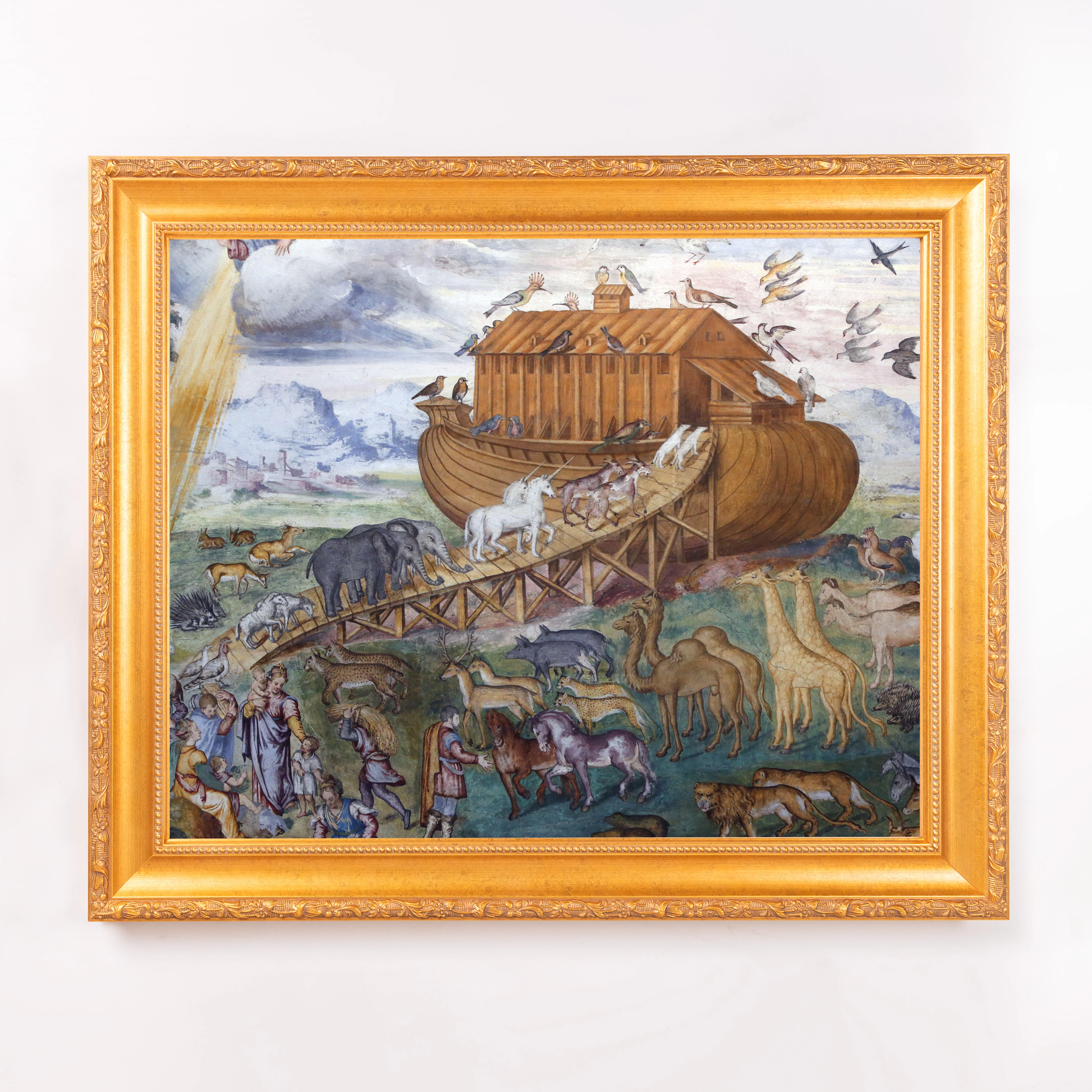Luini's Noah's Ark Framed Canvas - Sacred Signature Collection - Image 4