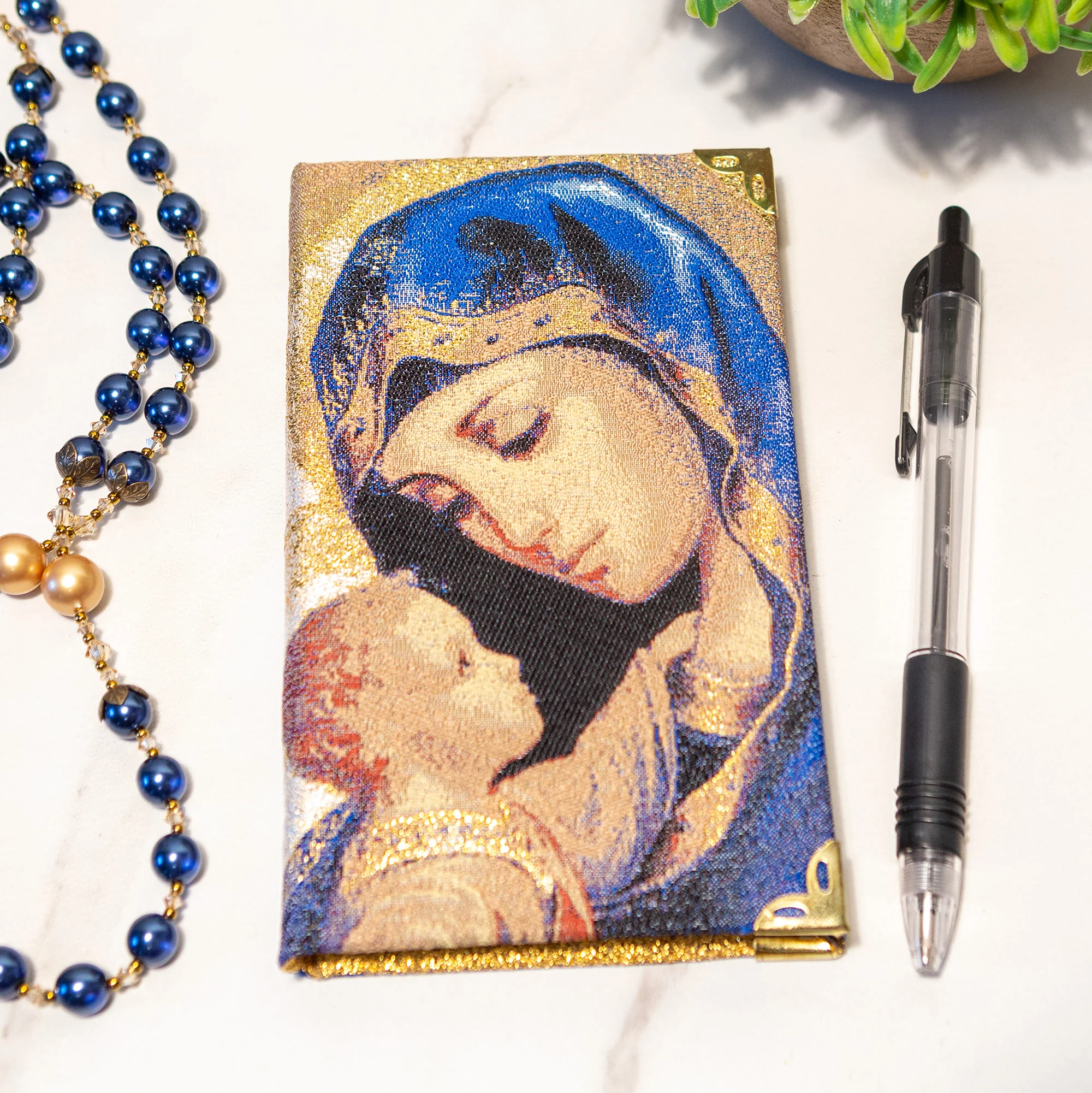 Madonna & Child Tapestry Icon Prayer Journal