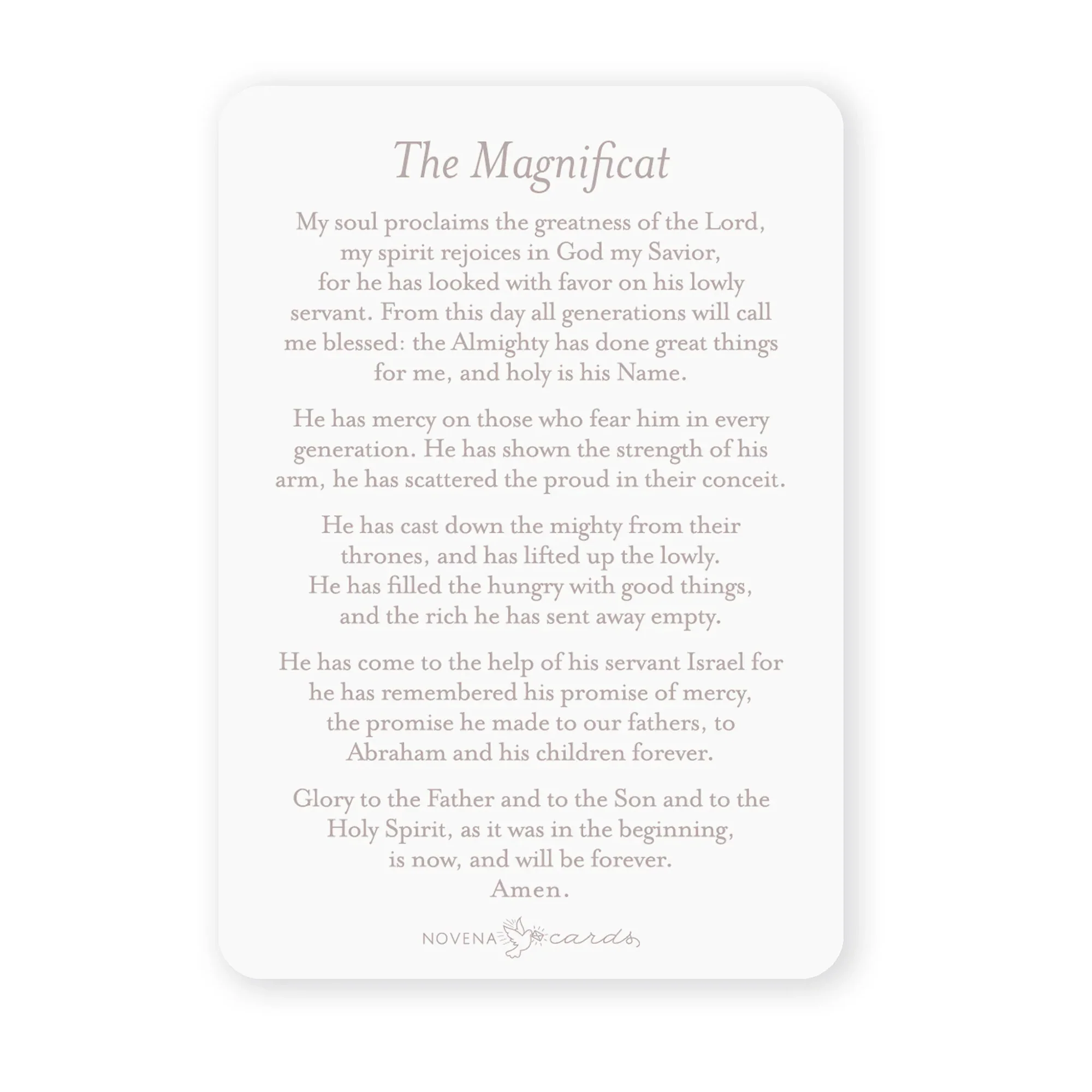 Magnificat Floral Prayer Card - Image 2
