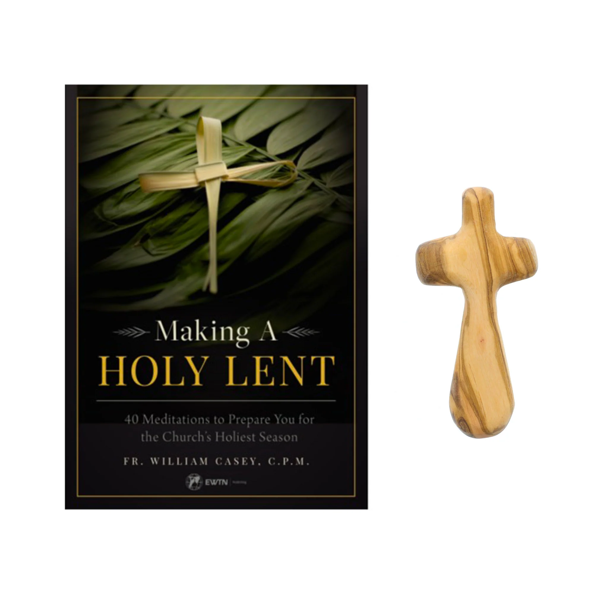 Making a Holy Lent & Olive Wood Pocket Cross (Gift Set) - Image 2