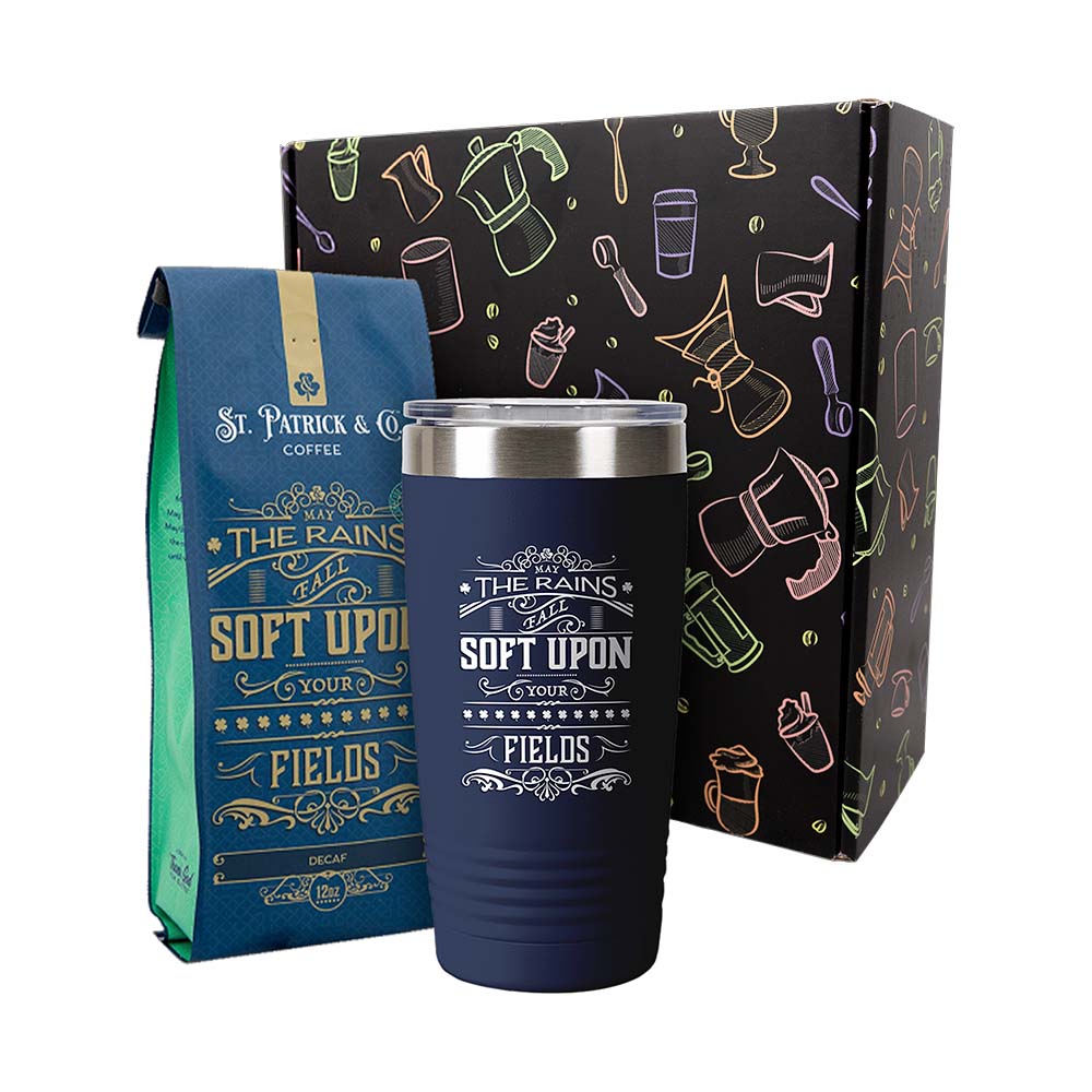 May The Rains Fall Soft On Your Field Coffee & Tumbler Gift Set