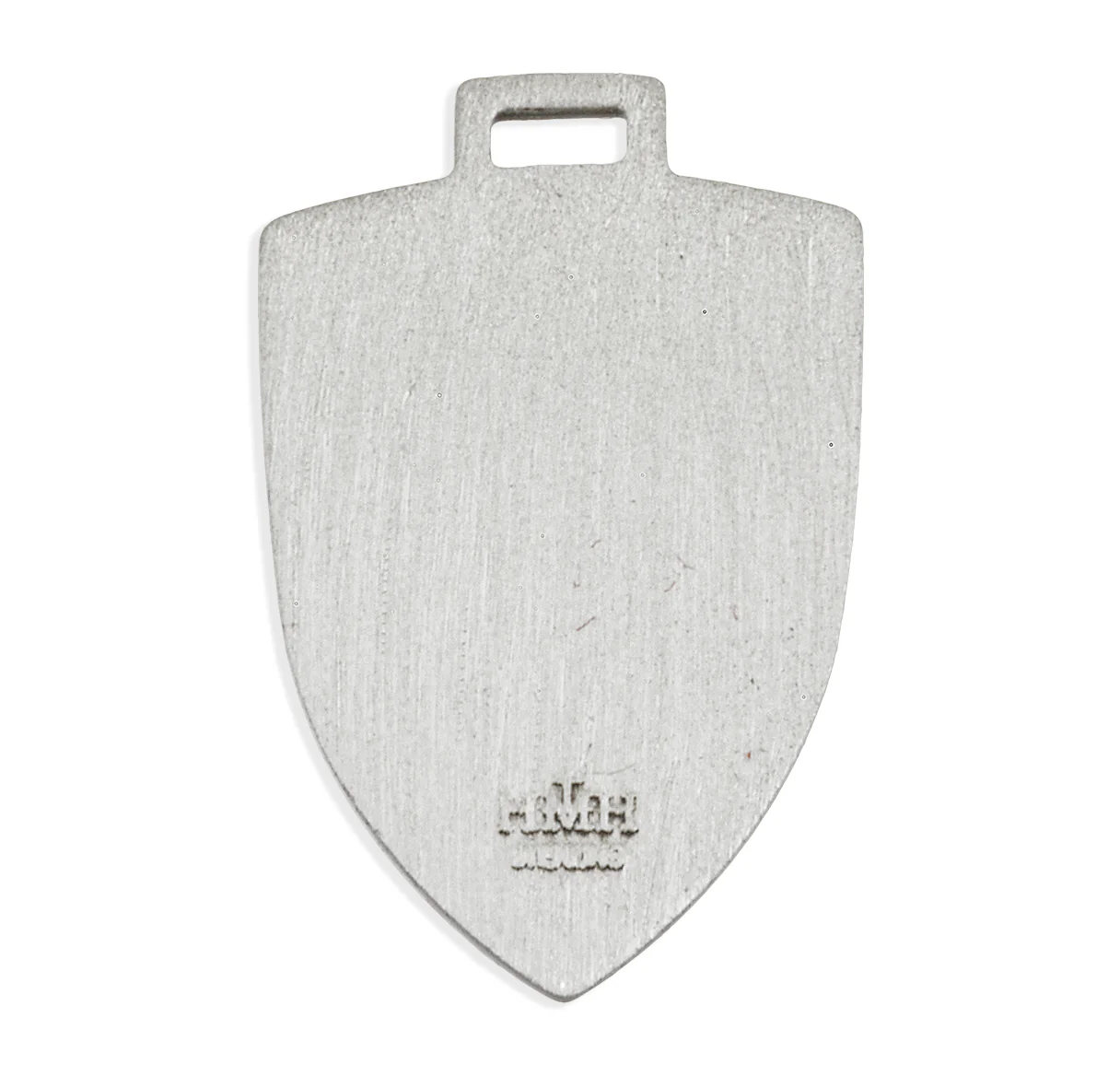 Medium Sterling Silver St. Michael Shield Medal Necklace - Image 2