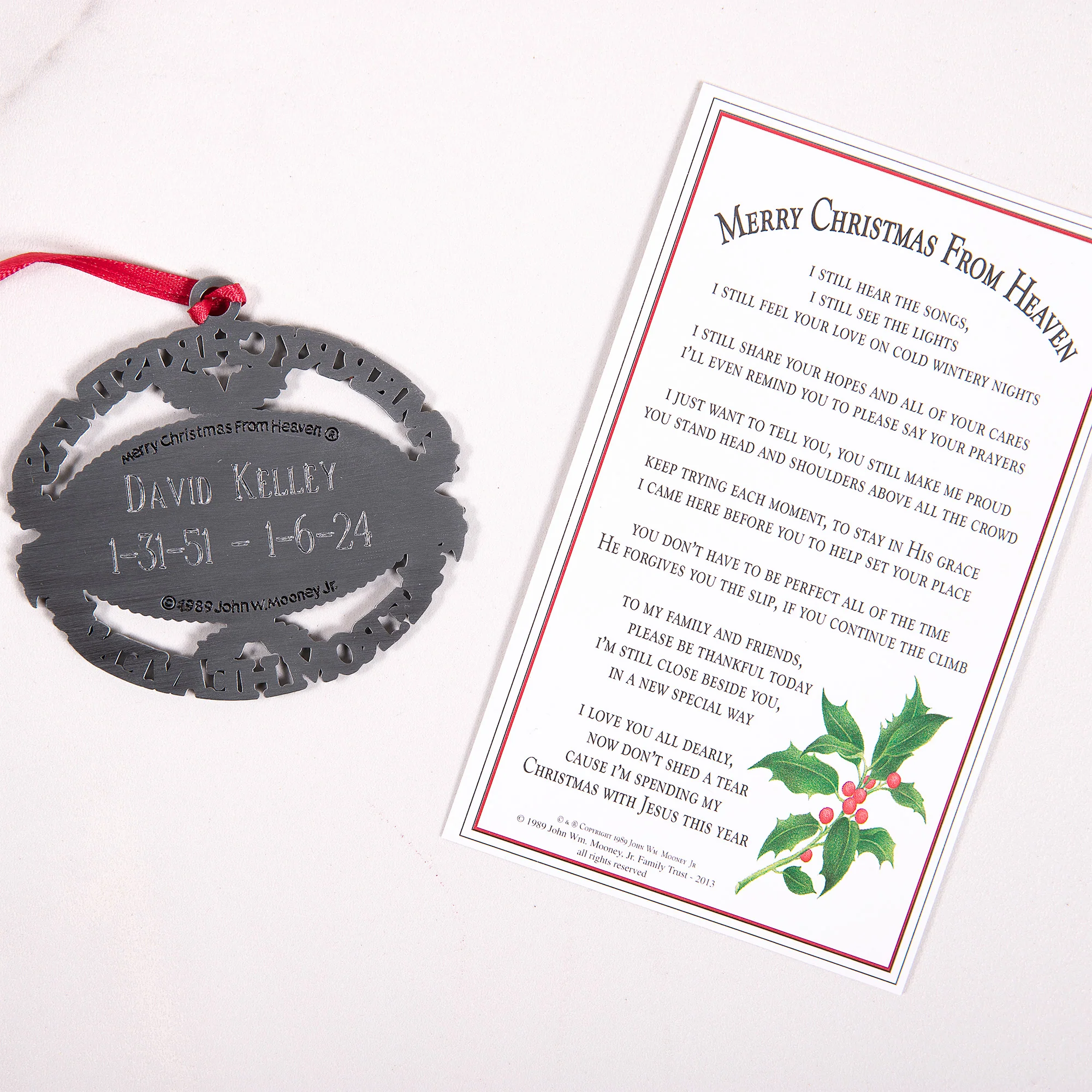 Merry Christmas From Heaven Ornament and Bookmark - Image 6